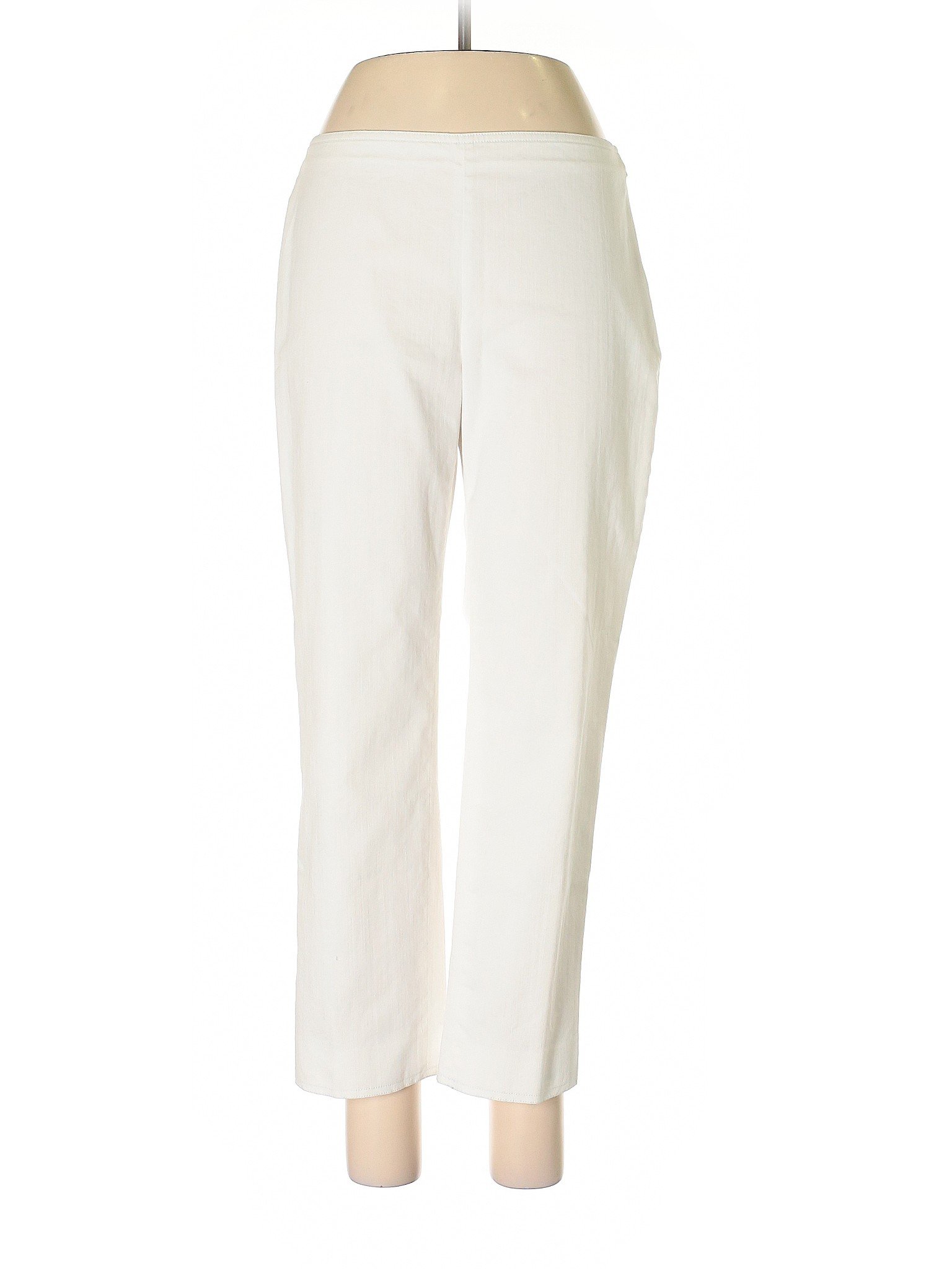 St. John Women White Casual Pants 8 | eBay