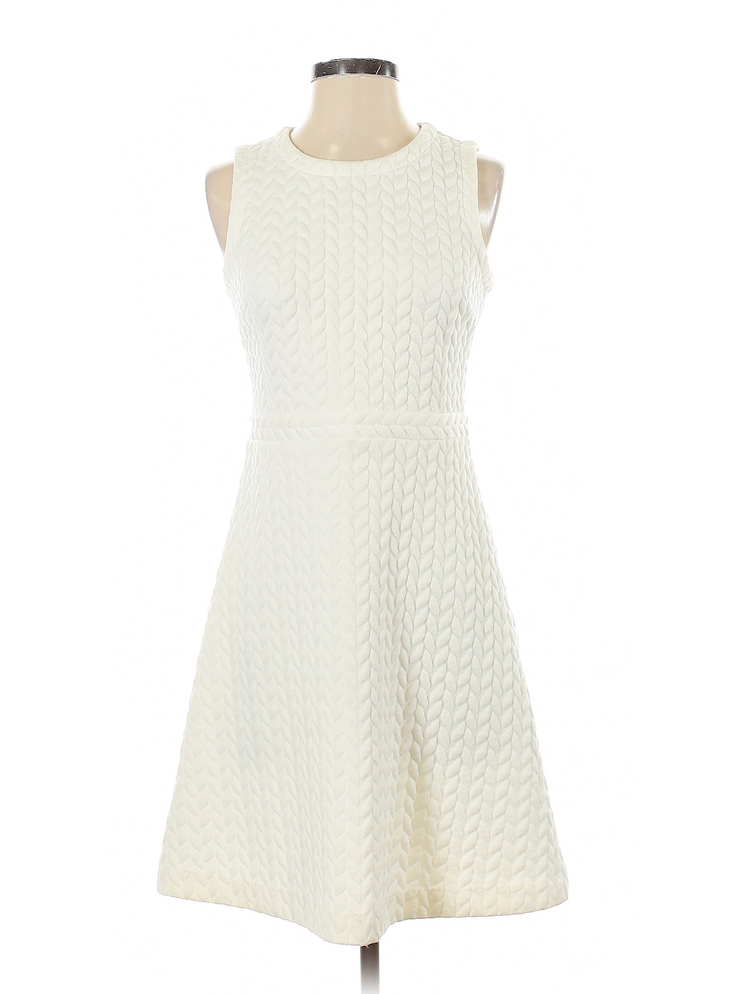 Ann Taylor LOFT Women White Casual Dress 2 | eBay