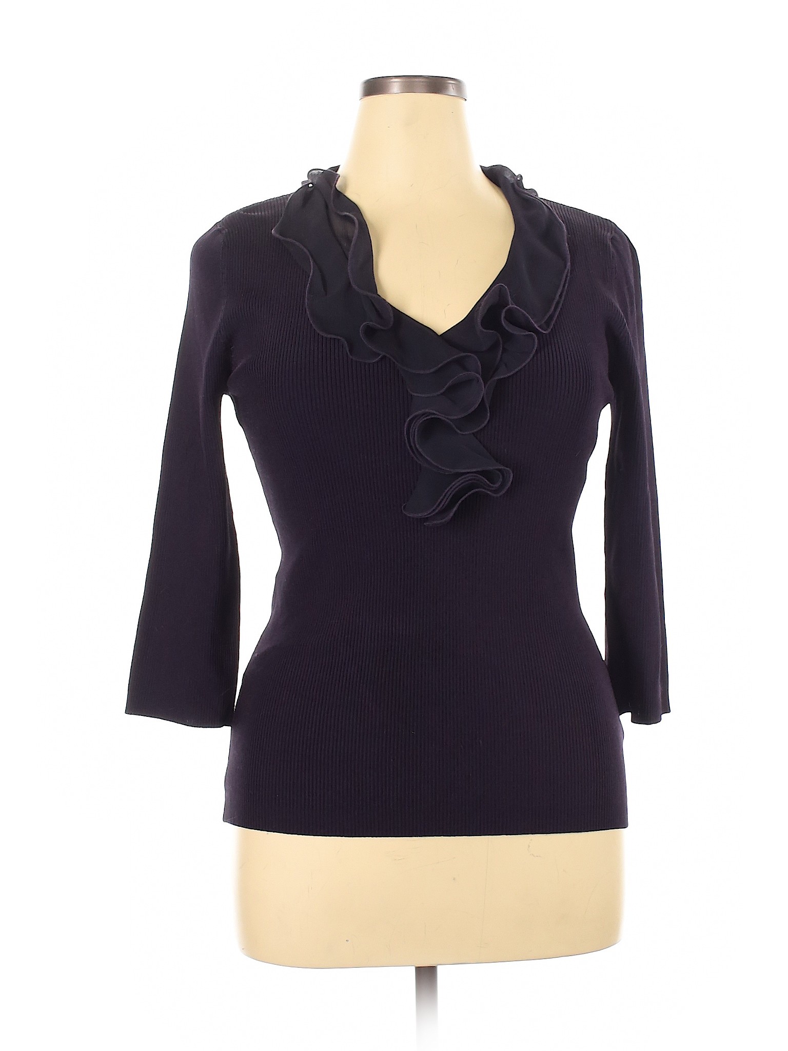 Adrienne Vittadini Women Purple Pullover Sweater XL | eBay