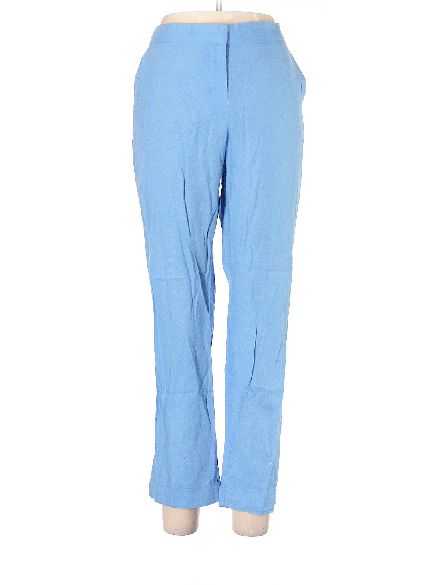 ASOS Women Blue Linen Pants 12 | eBay