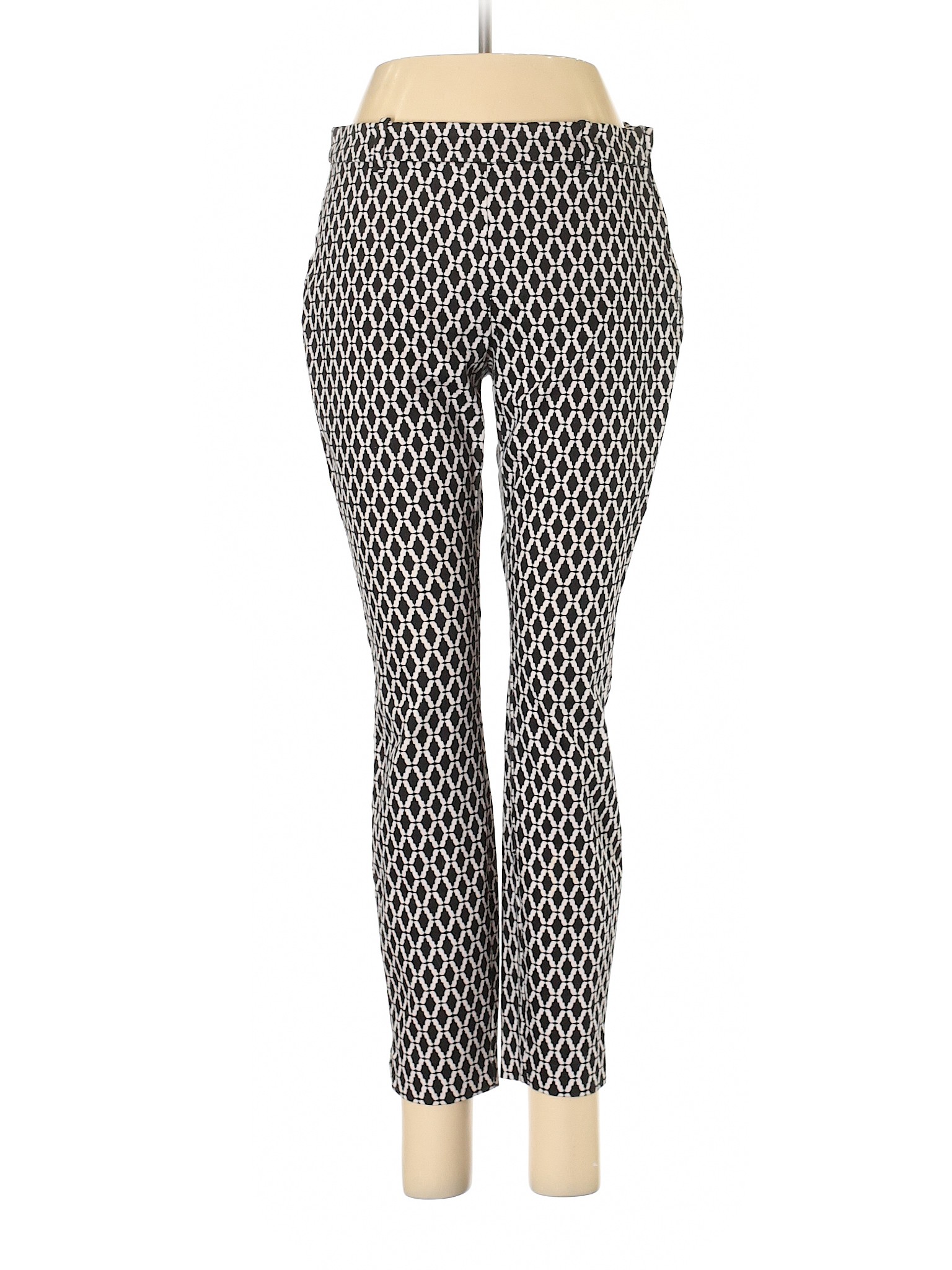 h&m black pants with white stitching