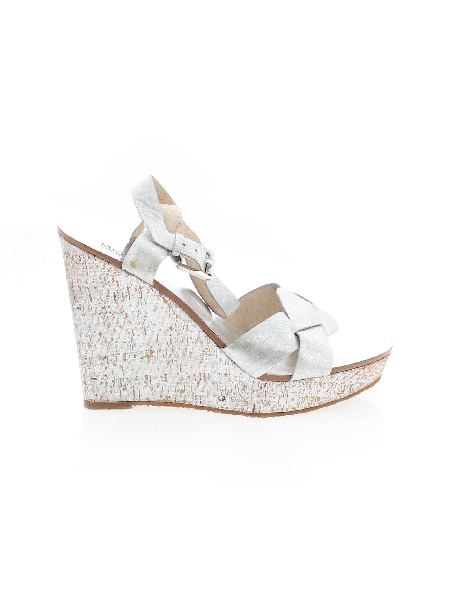 michael kors white wedges