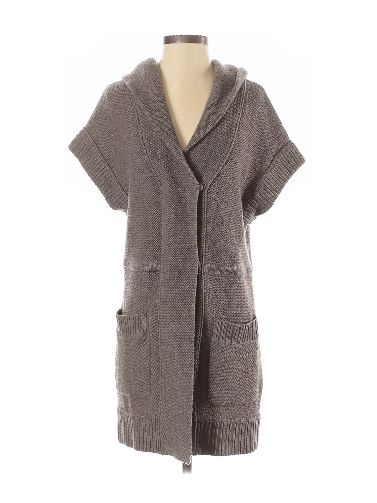 womens grey wool cardigan