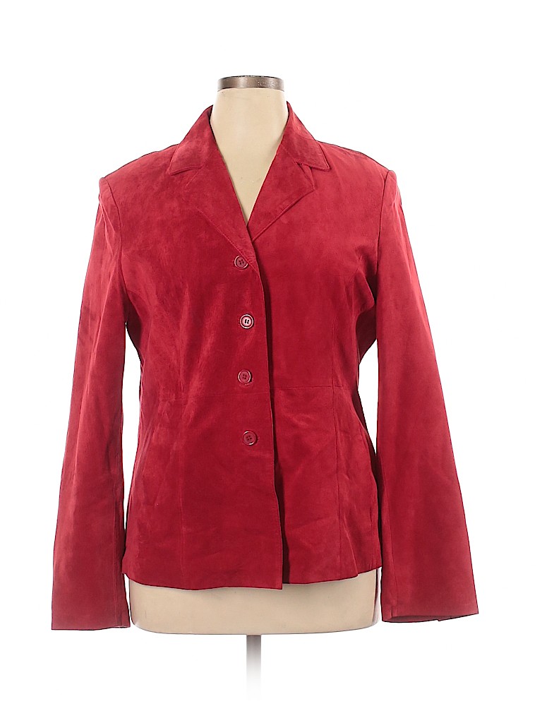 Uniform John Paul Richard 100 Leather Red Leather Jacket Size 16 59