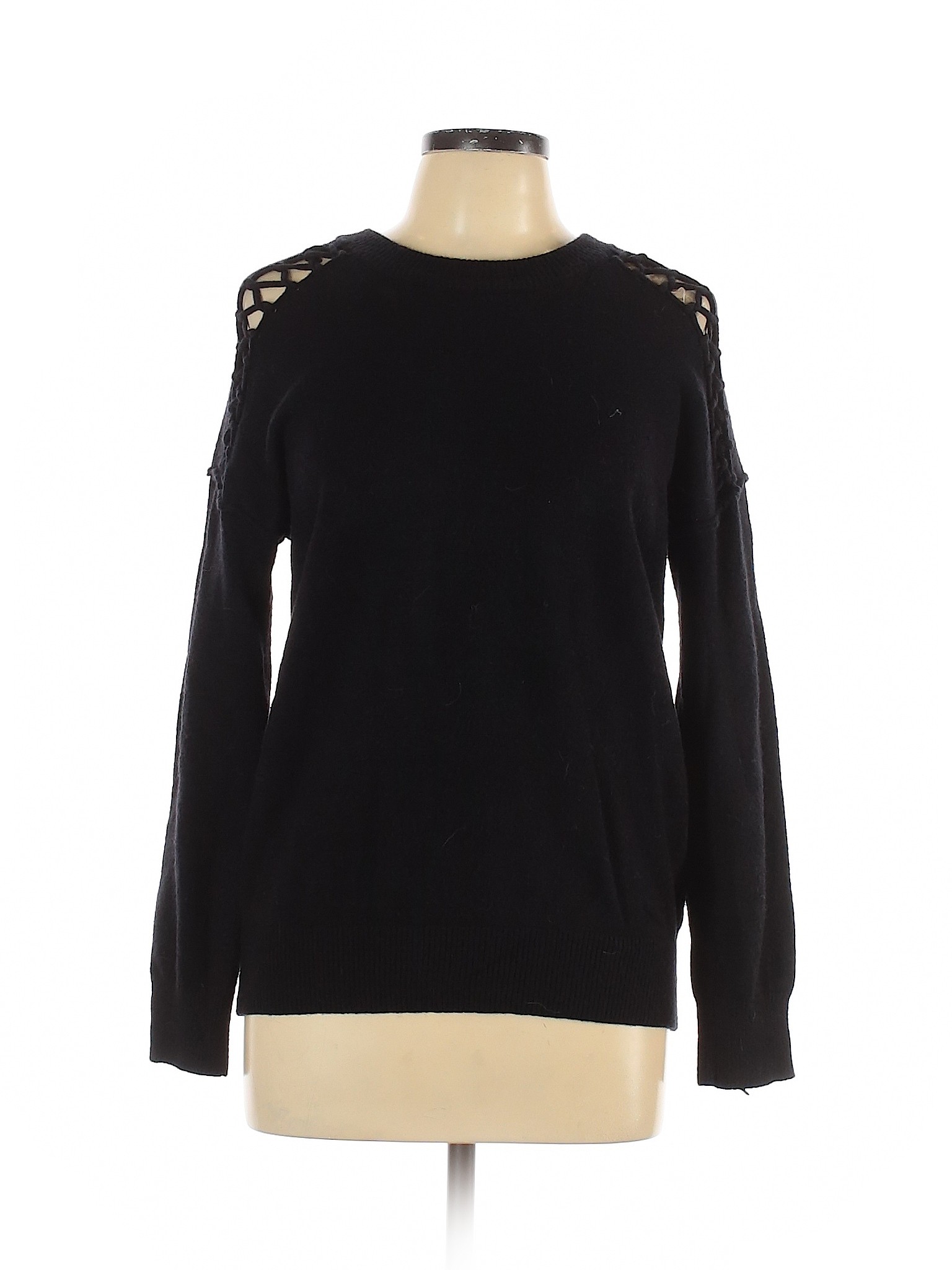 Poof! Women Black Pullover Sweater L | eBay