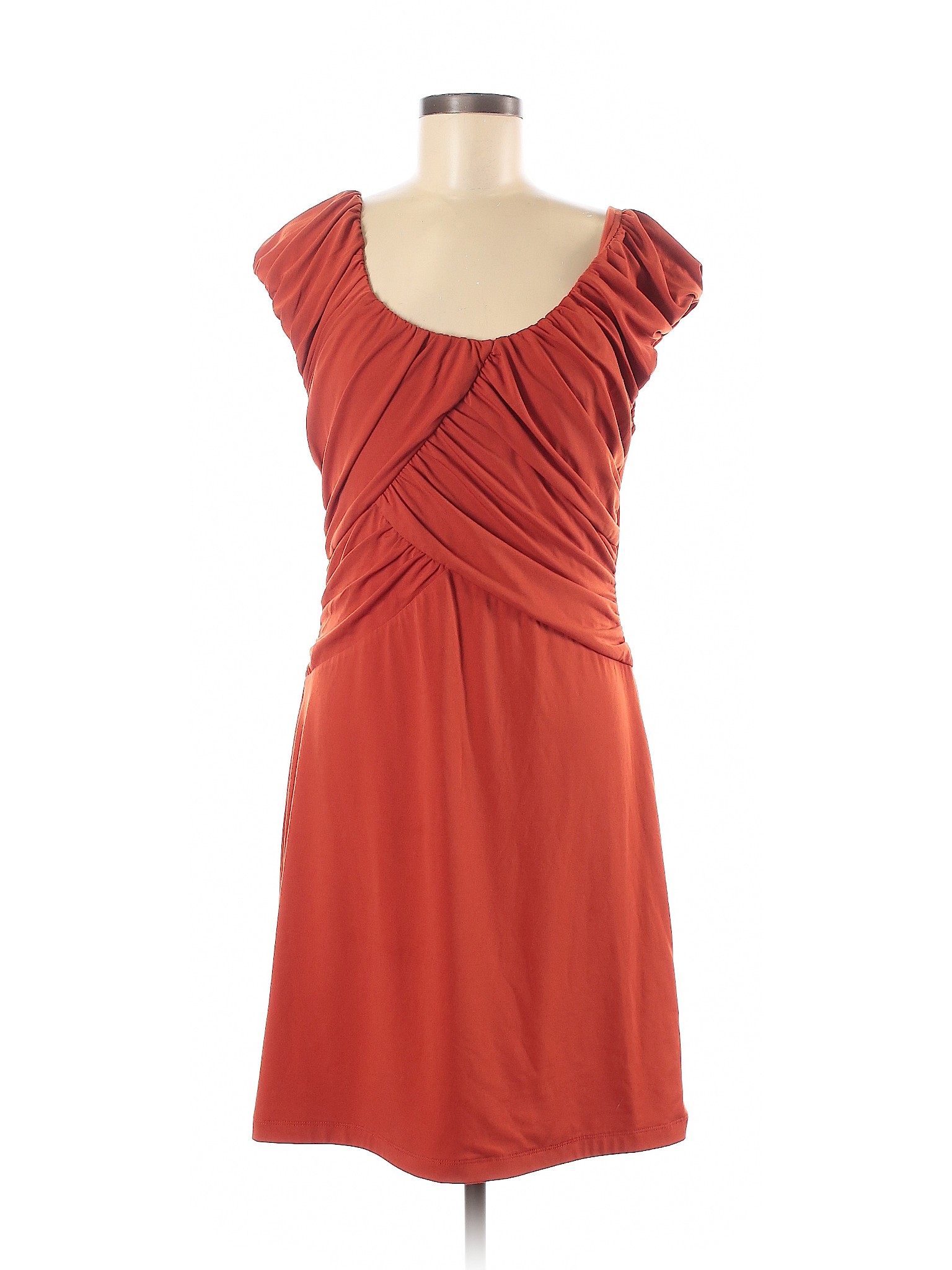 Allen B. by Allen Schwartz Women Orange Casual Dress M | eBay