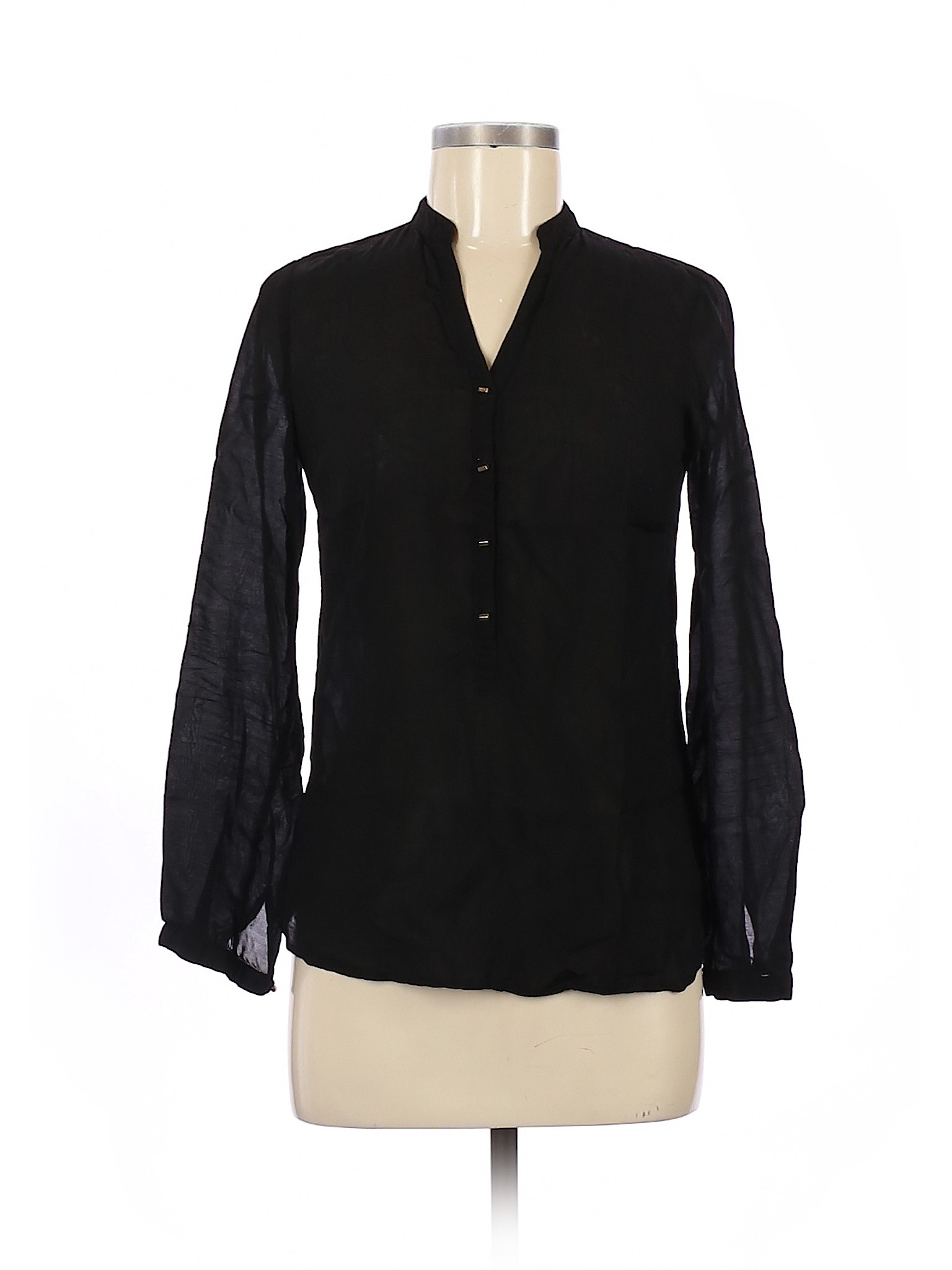Smart Set Women Black Long Sleeve Blouse XS | eBay