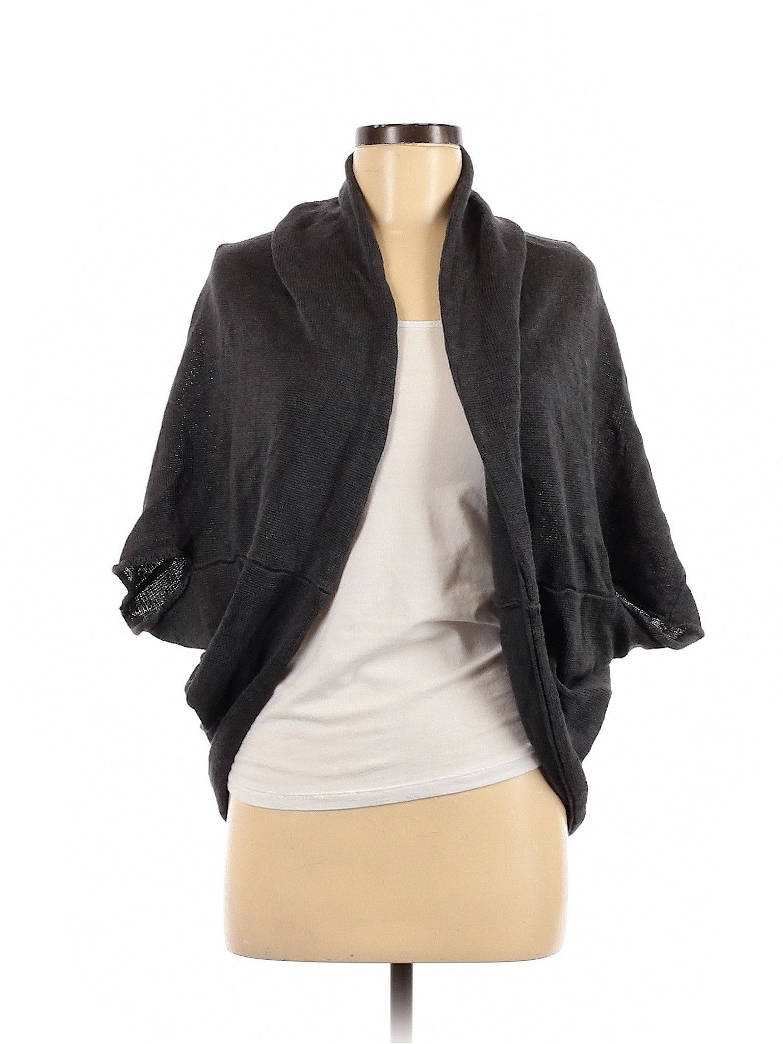 Johnny Was 100% Linen Color Block Black Gray Cardigan Size Med - Lg ...