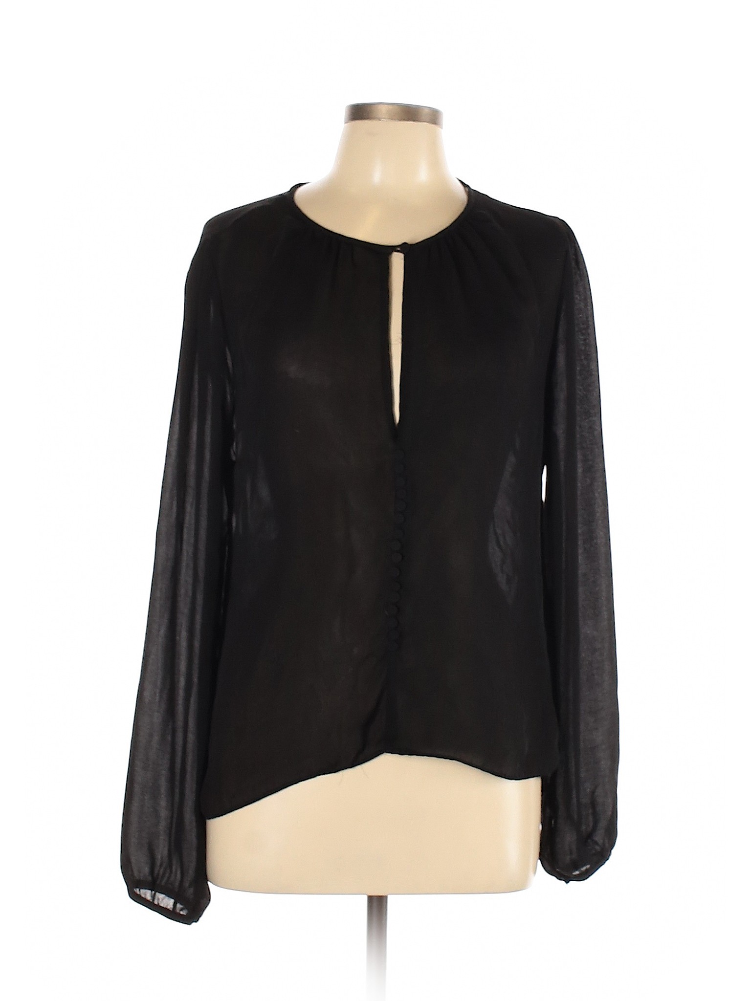Philosophy Republic Clothing Women Black Long Sleeve Blouse L | eBay