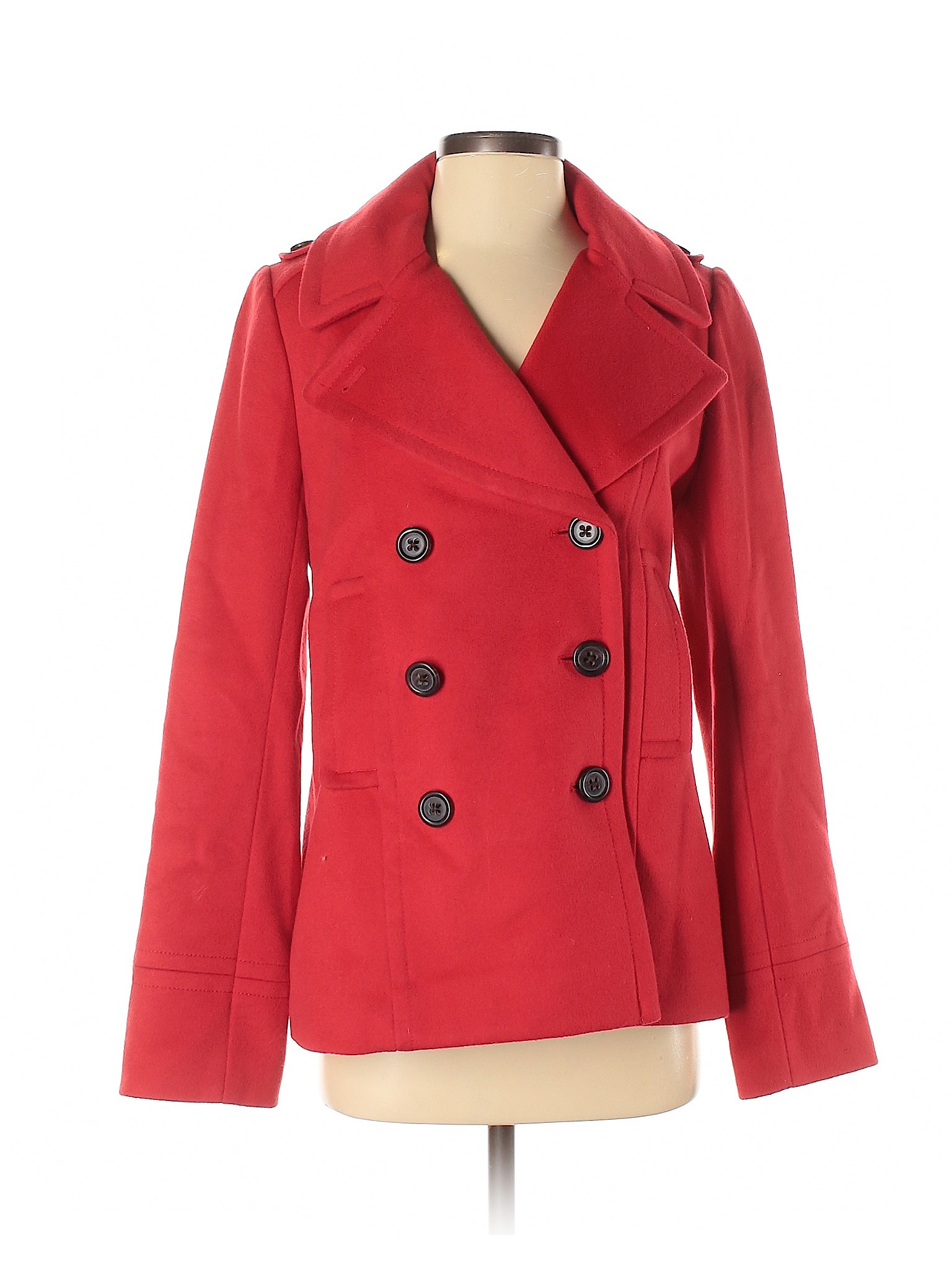 J.Crew Women Red Wool Coat 2 Tall | eBay
