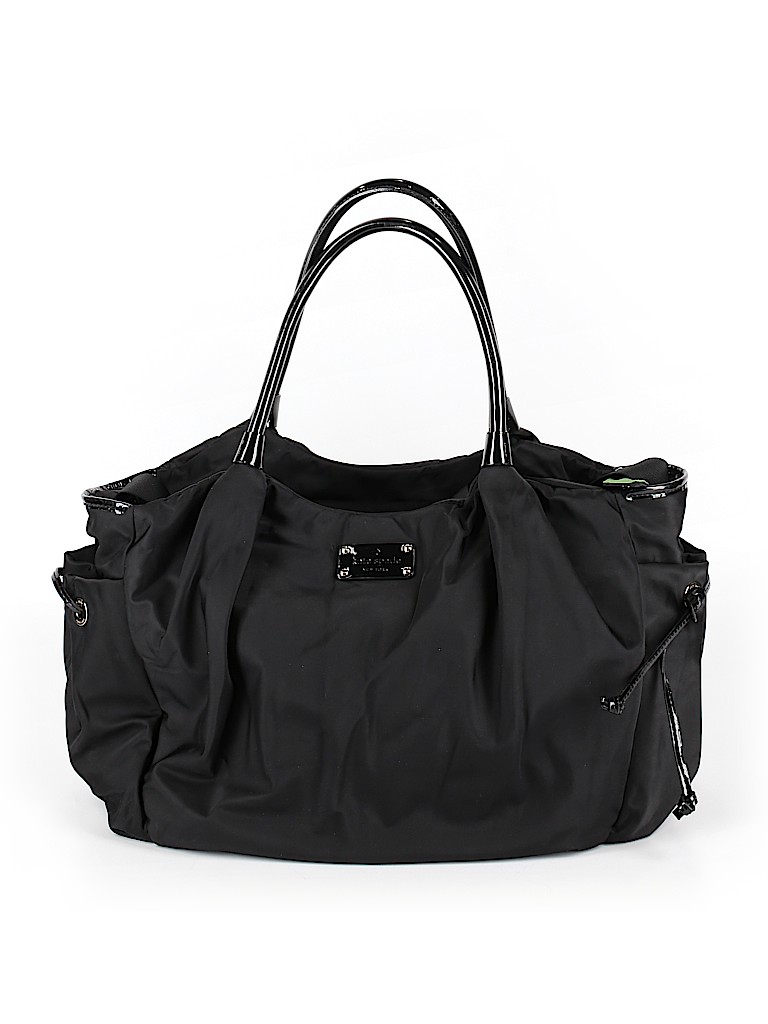 kate spade black nylon diaper bag