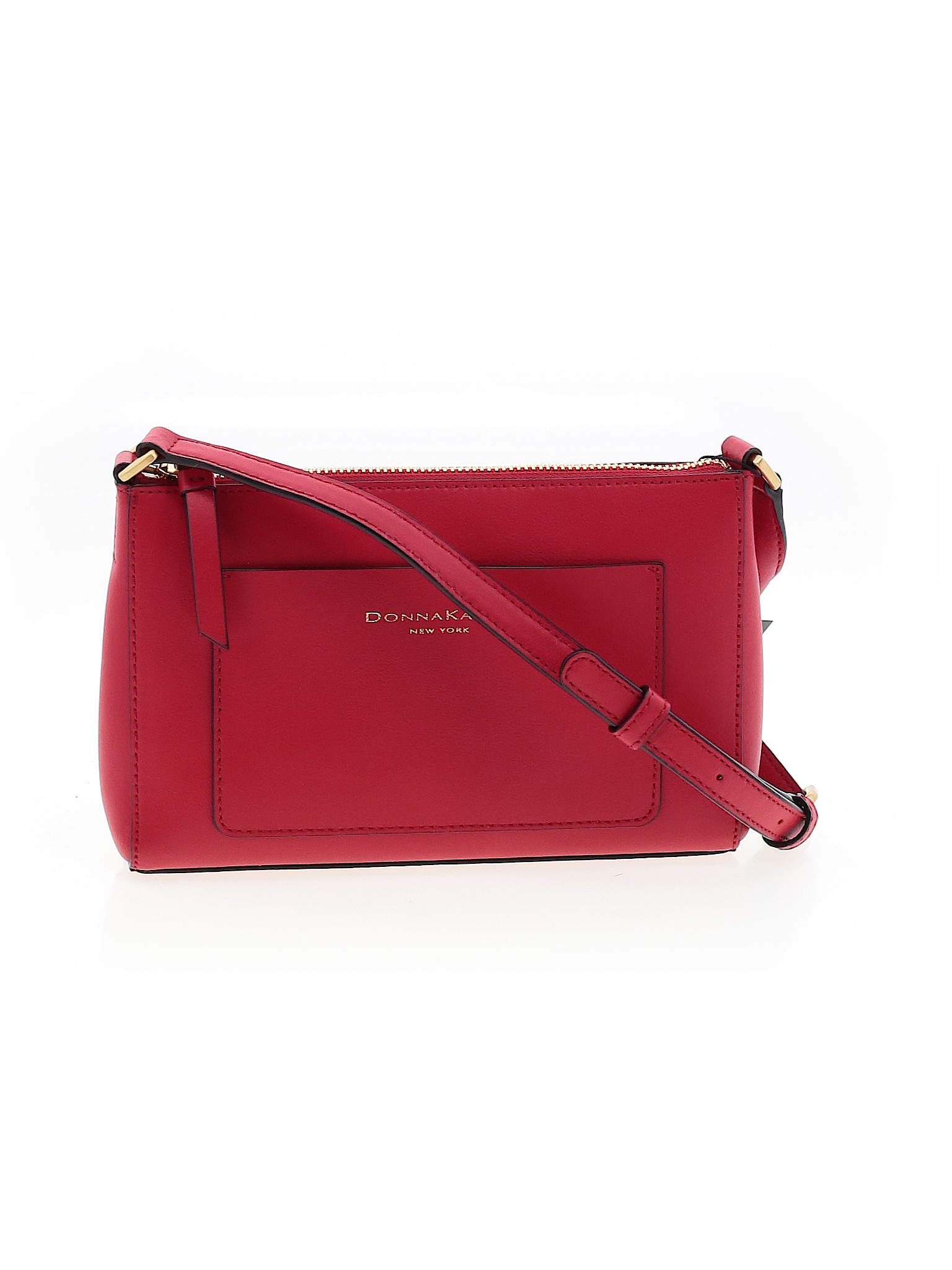NWT Donna Karan New York Women Red Leather Crossbody Bag One Size | eBay