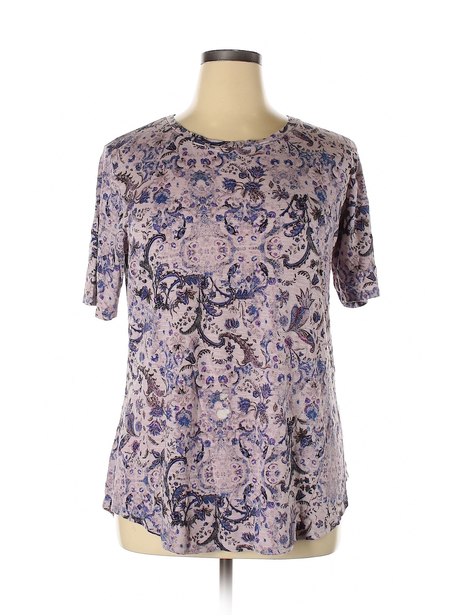 Maurices Women Purple Short Sleeve Top XL | eBay