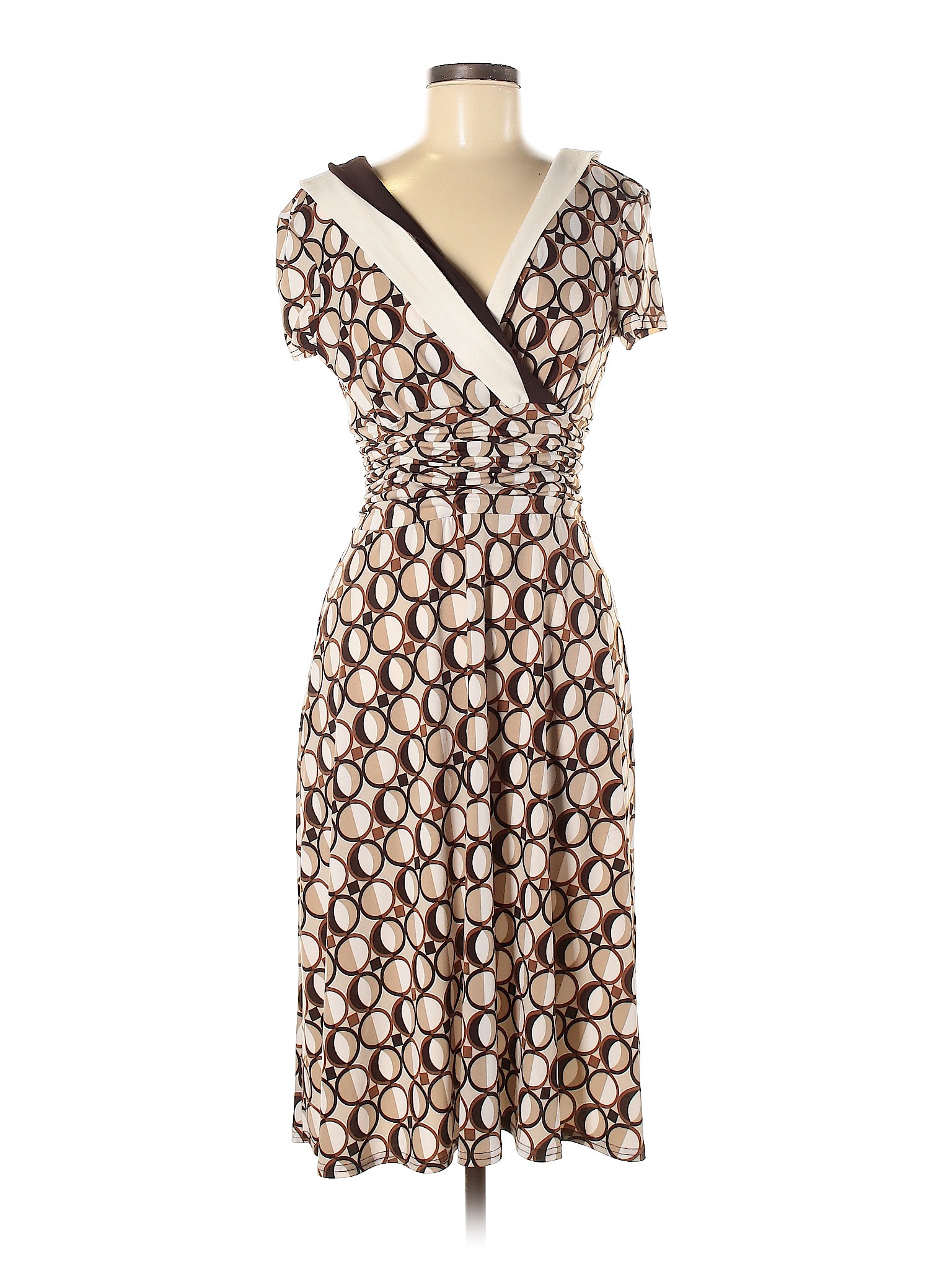 Sandra Darren Women Brown Casual Dress 8 | eBay