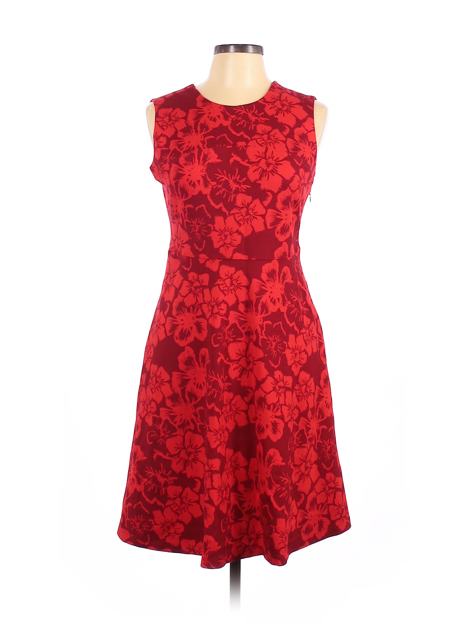 Lands' End Women Red Casual Dress 10 Petites | eBay