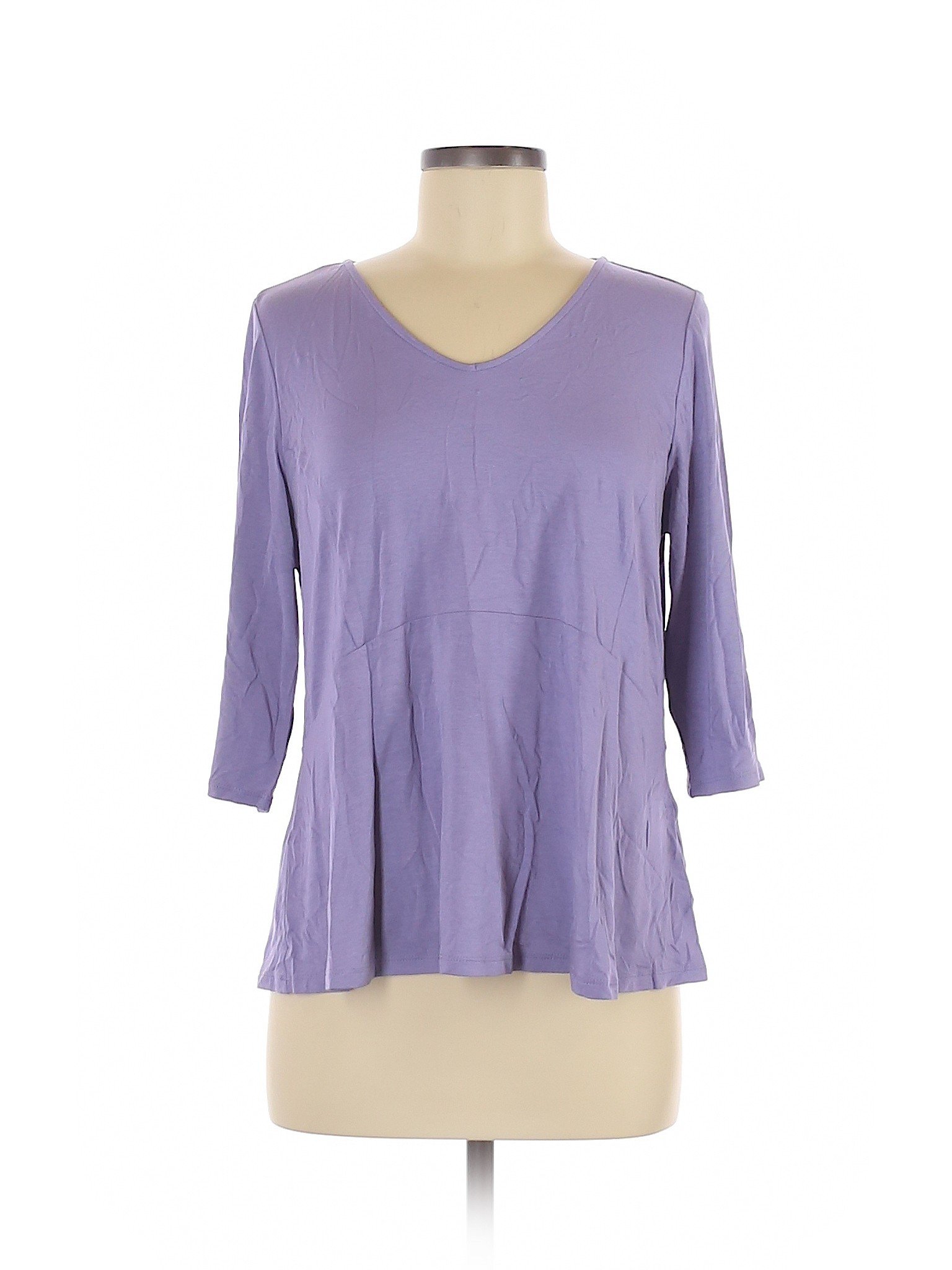 NWT J.jill Women Purple 3/4 Sleeve T-Shirt M Petites | eBay