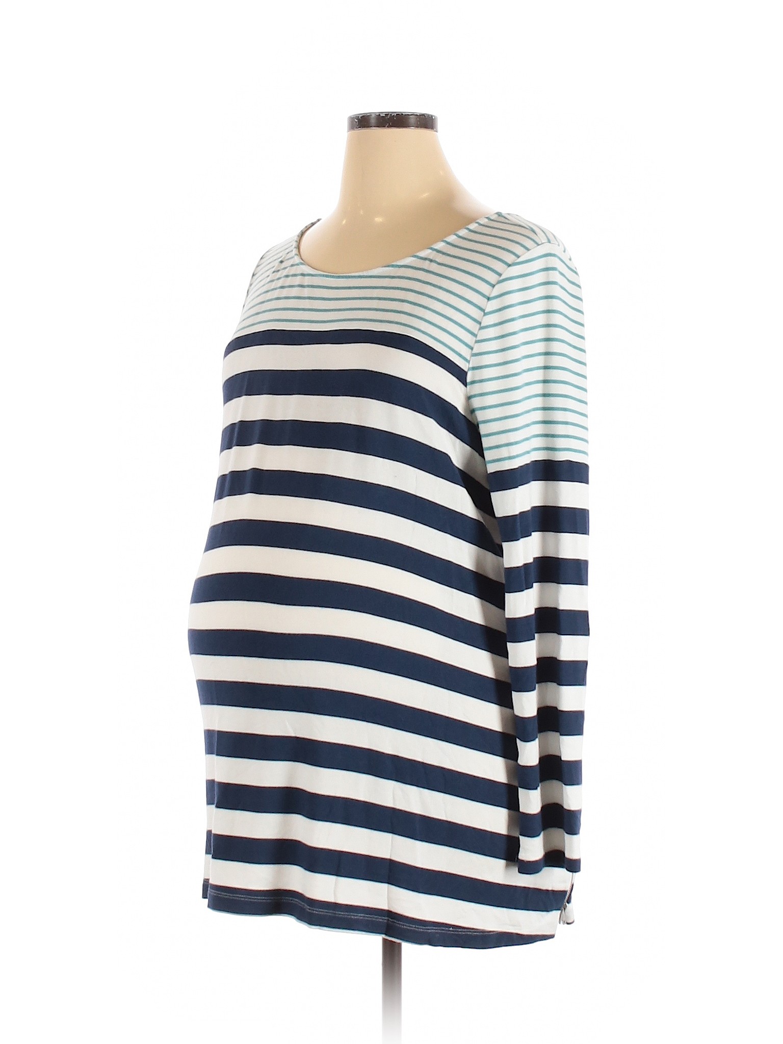 Summer and Sage Women Blue Long Sleeve T-Shirt XL Maternity | eBay