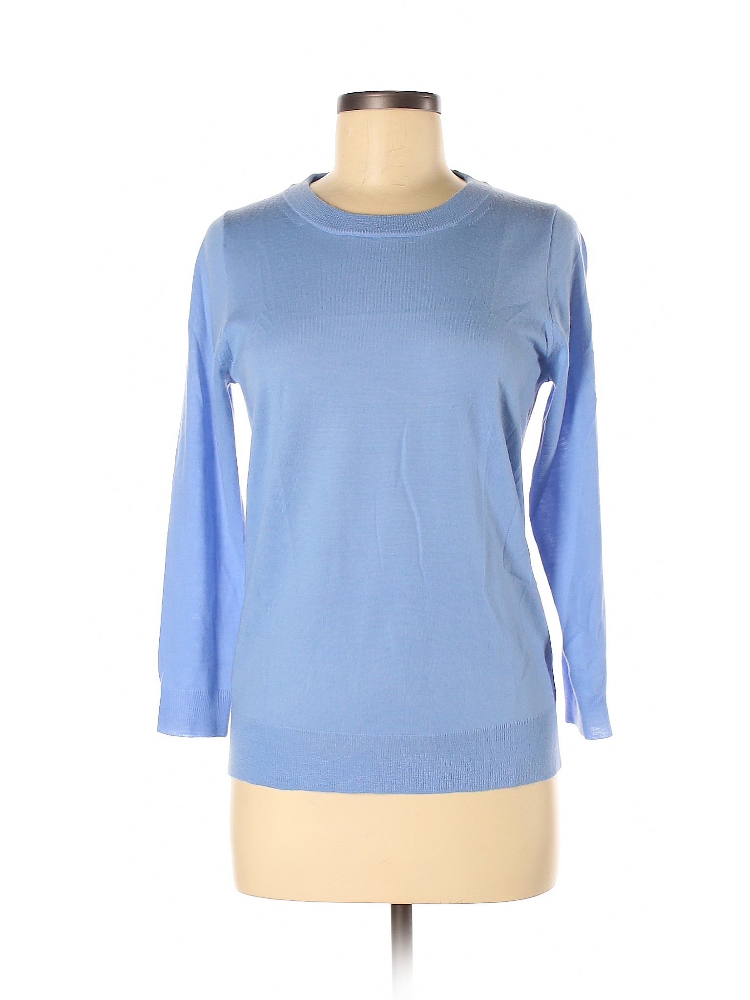 J.Crew Women Blue Wool Pullover Sweater M | eBay