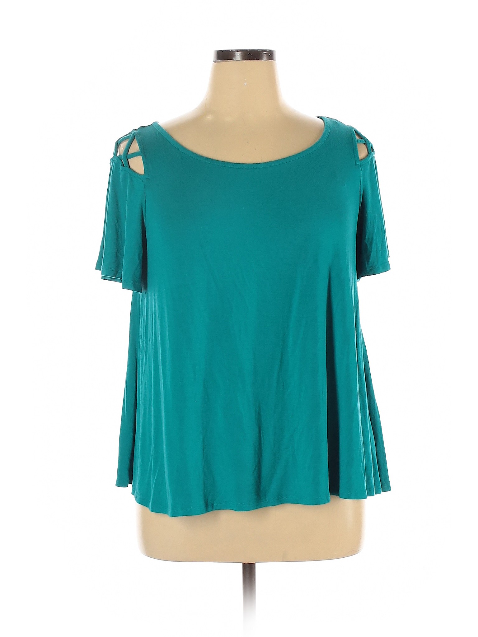 Westport Women Green Short Sleeve Top XL | eBay