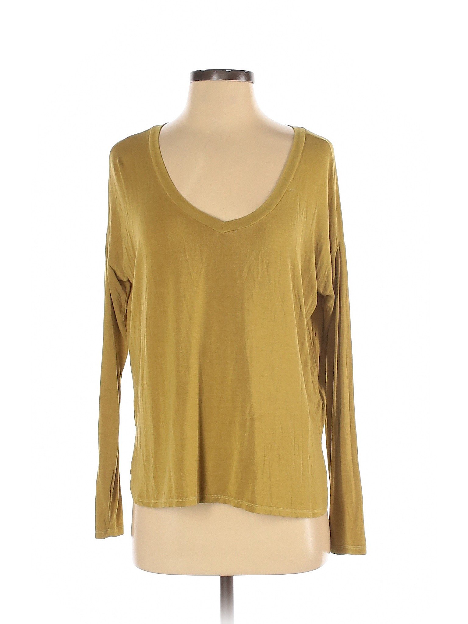 American Eagle Outfitters Women Yellow Long Sleeve T-Shirt XS | eBay