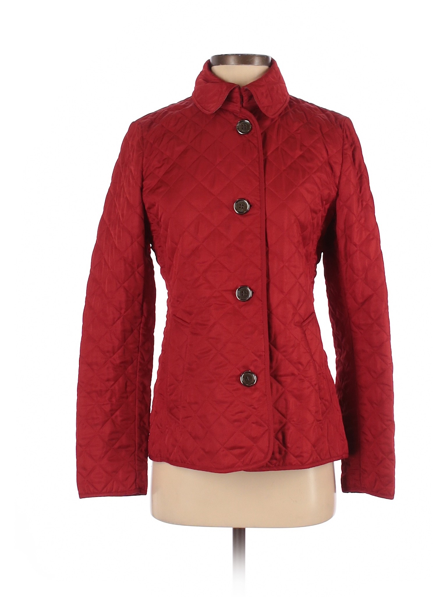 burberry red jacket womens