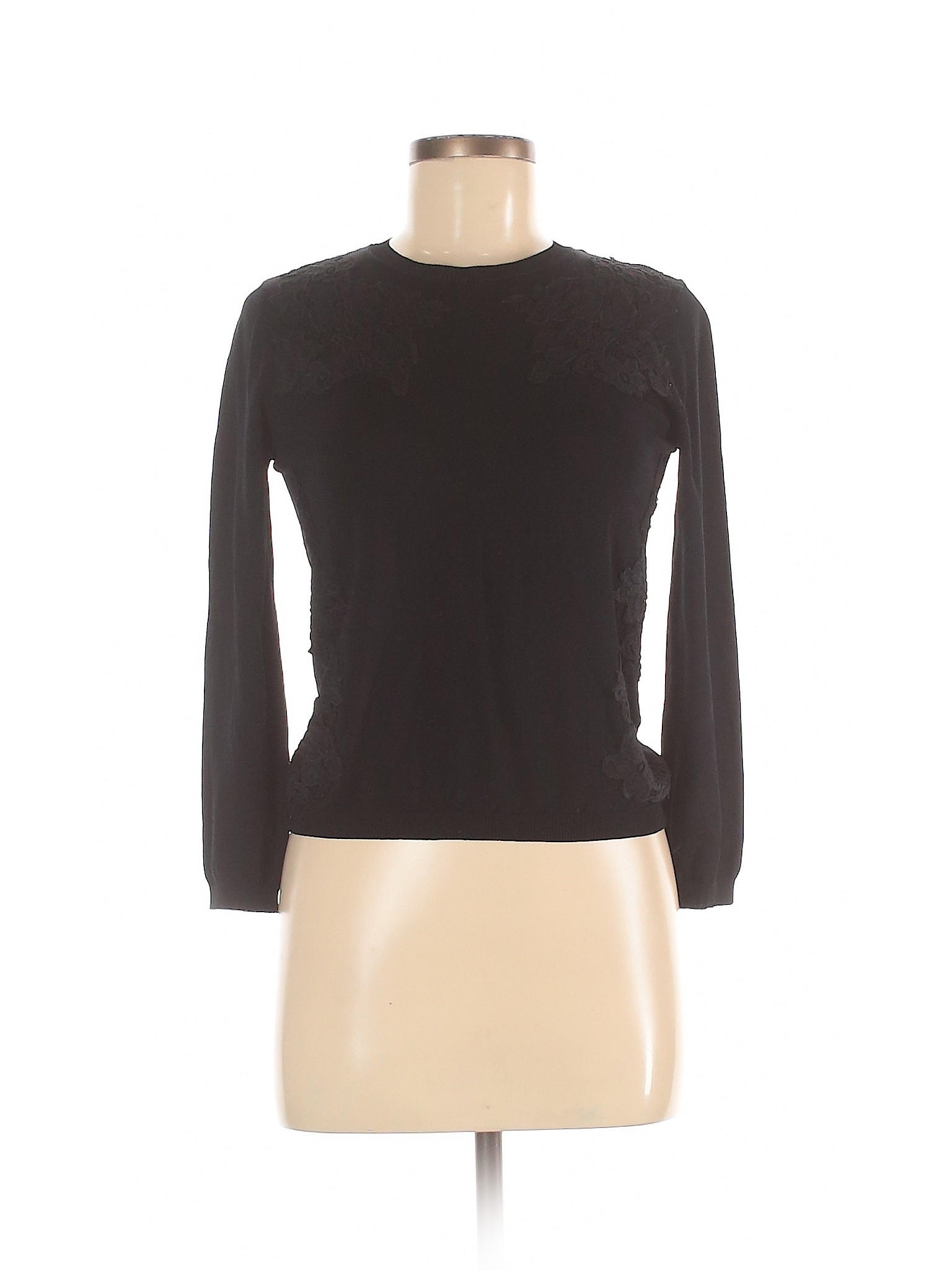 Zara Women Black Long Sleeve Top M | eBay