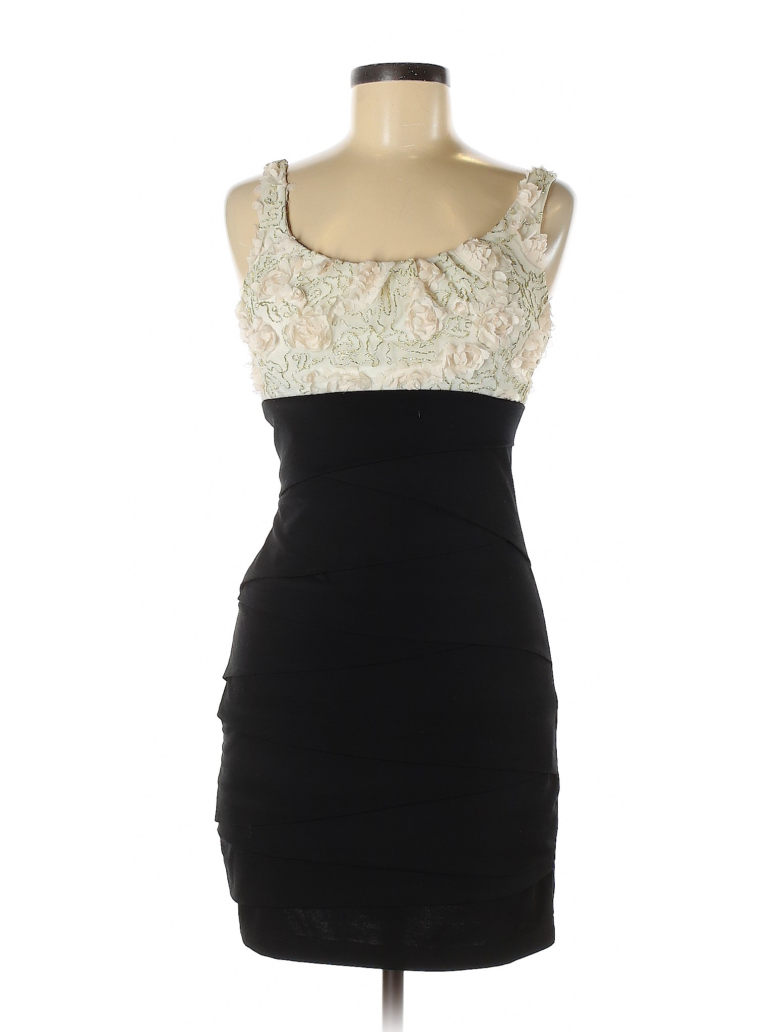 windsor black ruffle dress