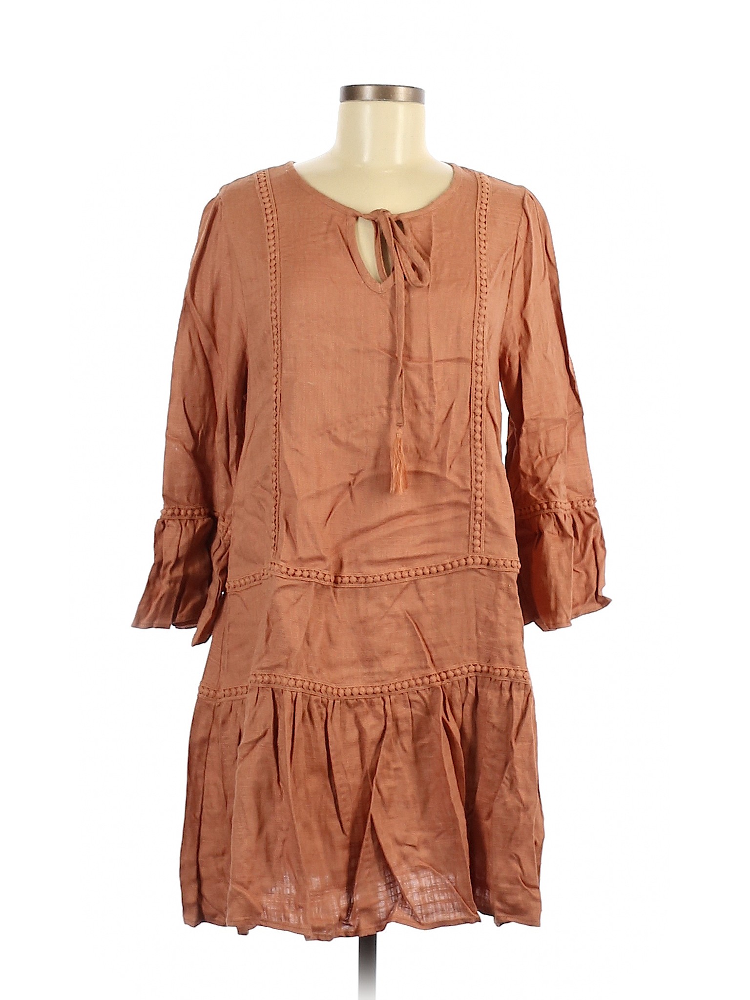 Cotton Bleu Women Brown Casual Dress M | eBay