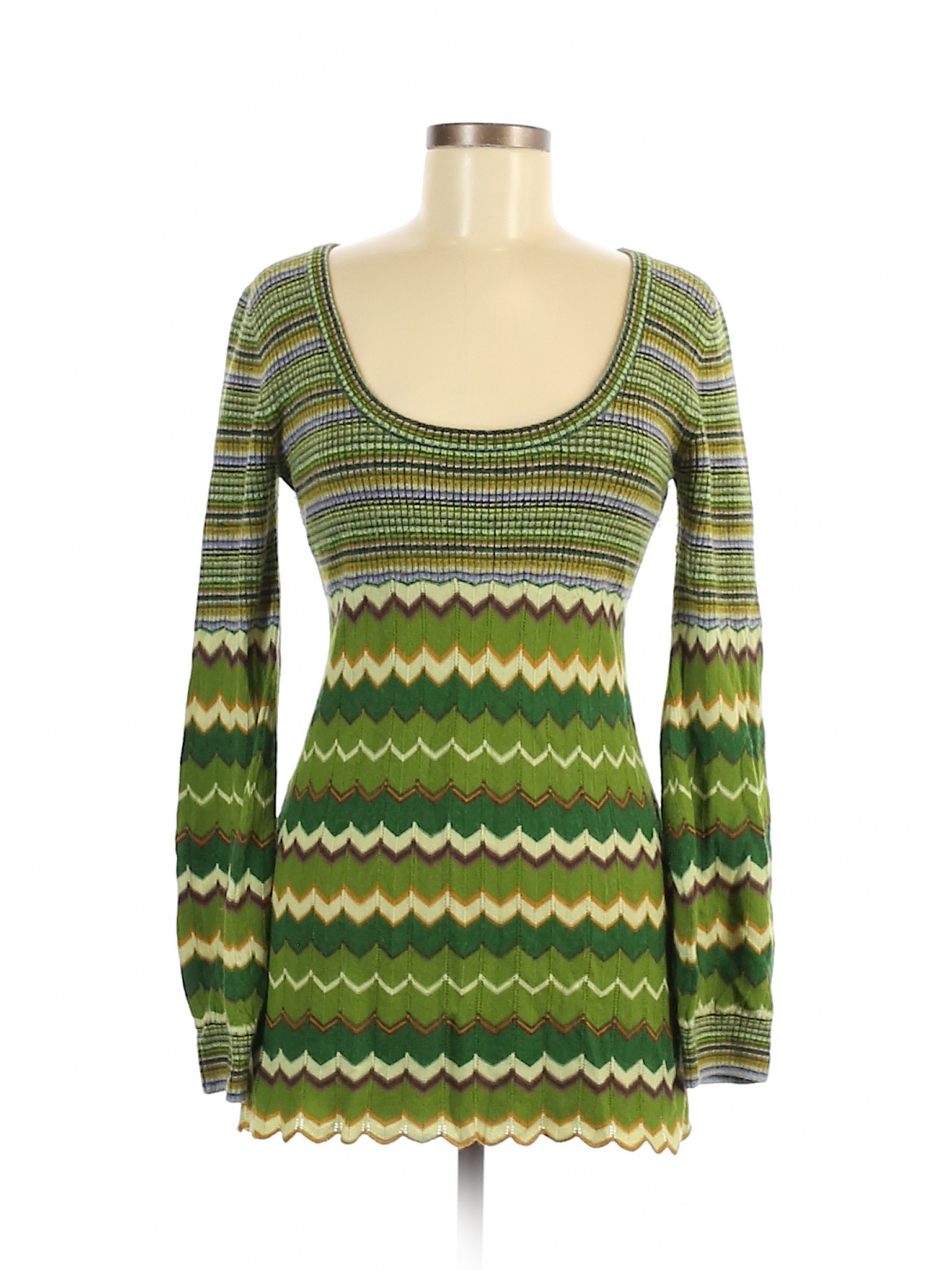 Free People Women Green Pullover Sweater M | eBay