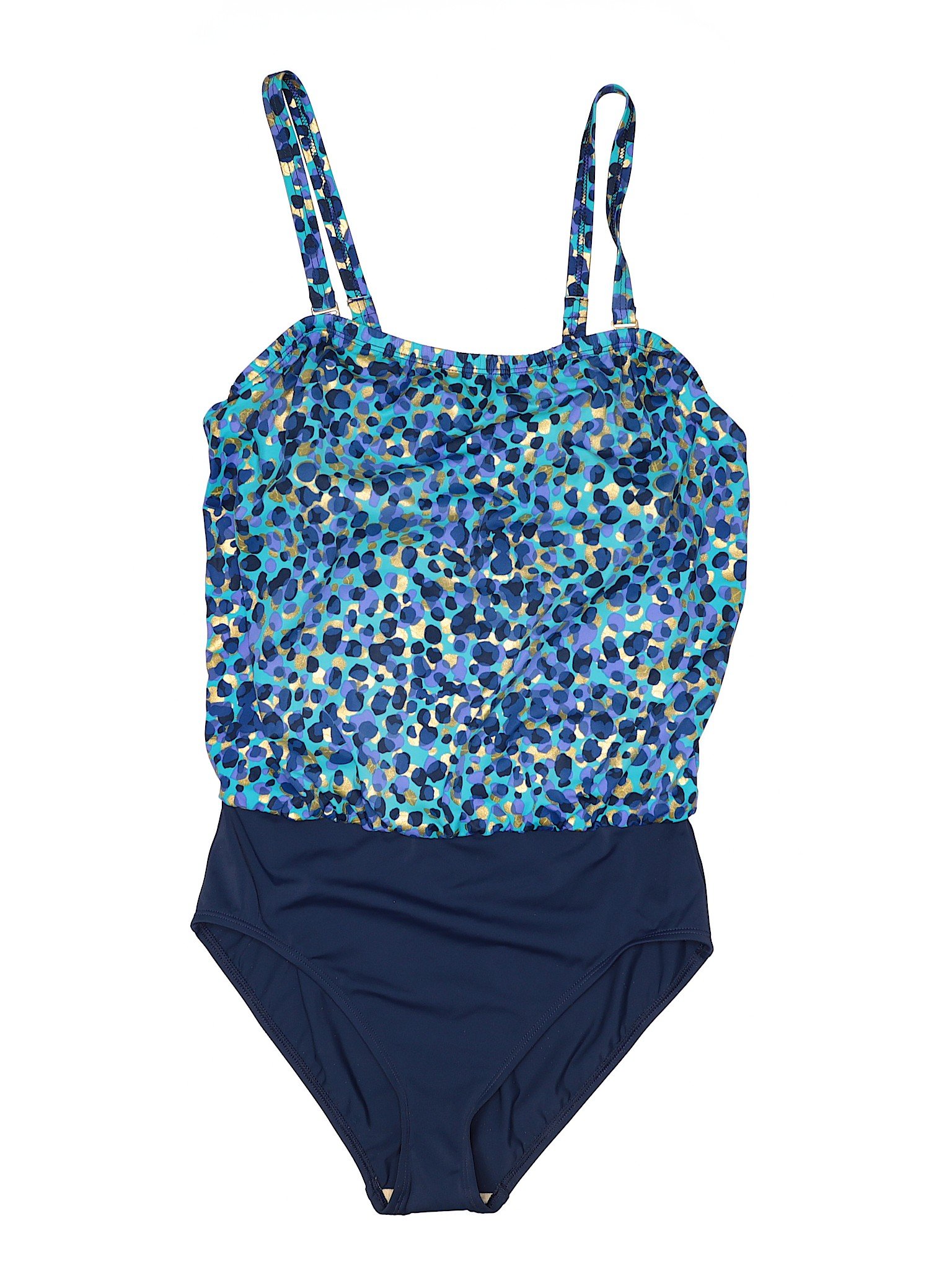 Roxanne Swimwear Blue One Piece Swimsuit Size 14 - 65% off | thredUP