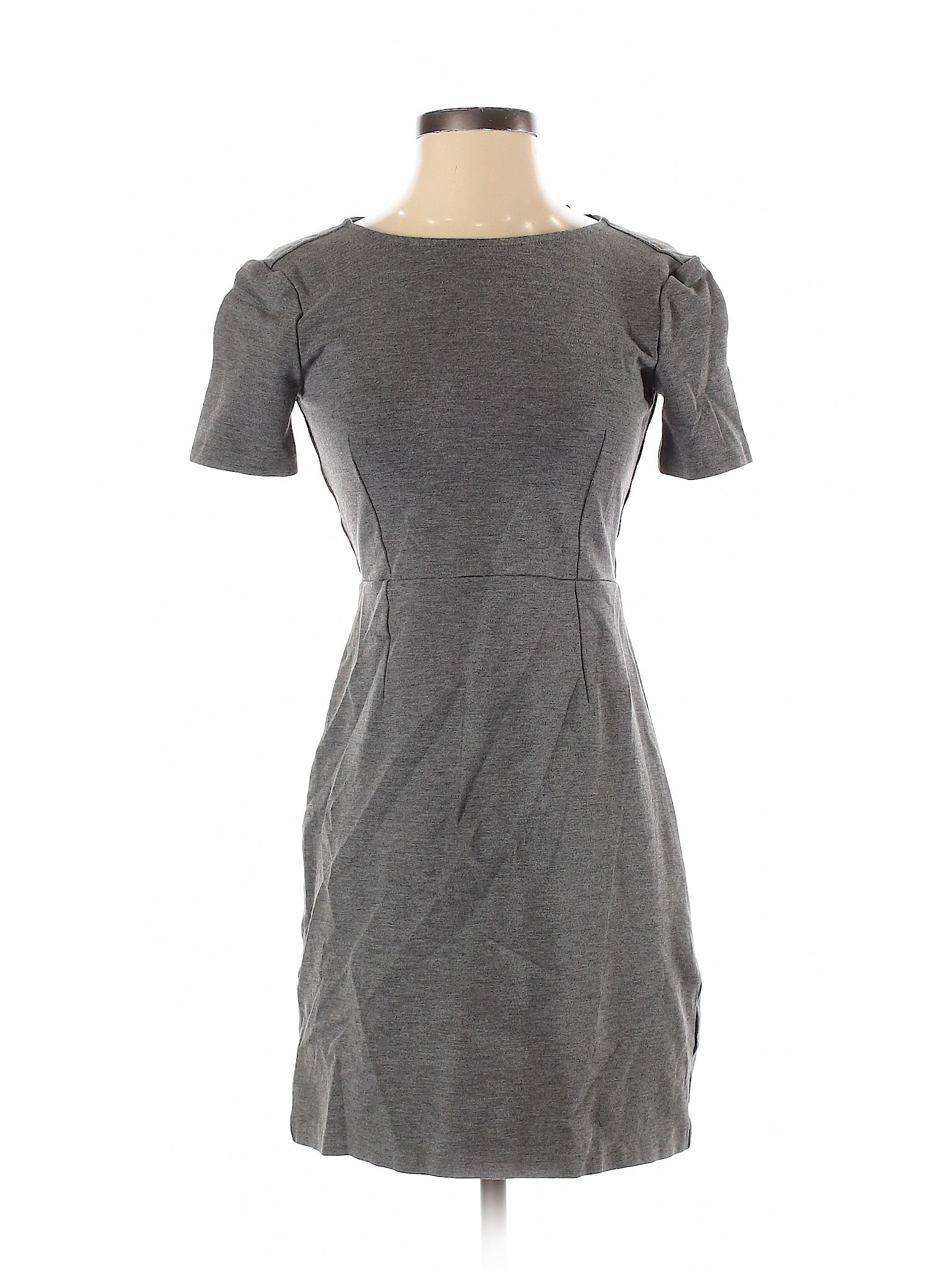 J.Crew Women Gray Casual Dress 00 eBay