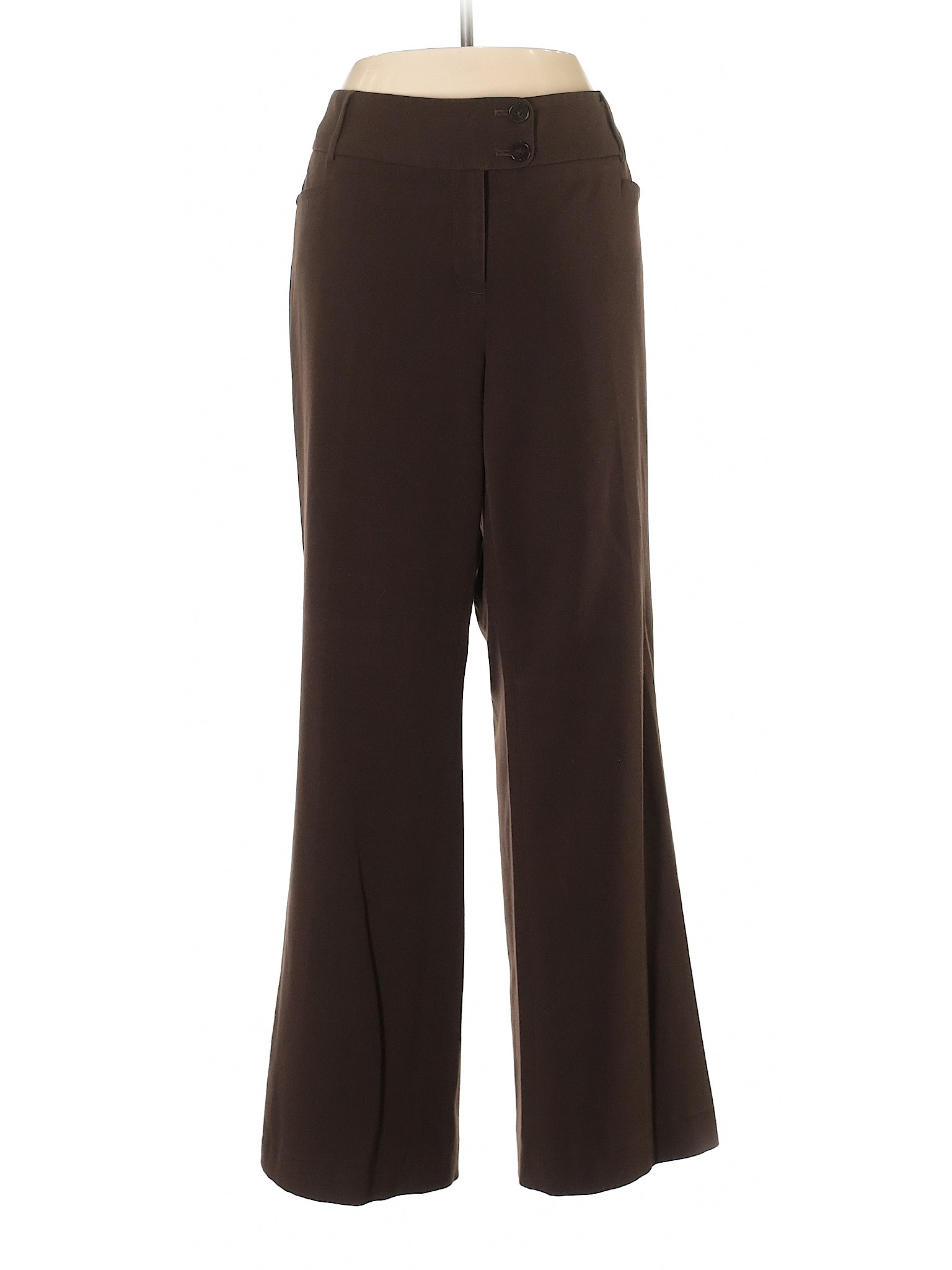 Rafaella Women Brown Dress Pants 12 | eBay