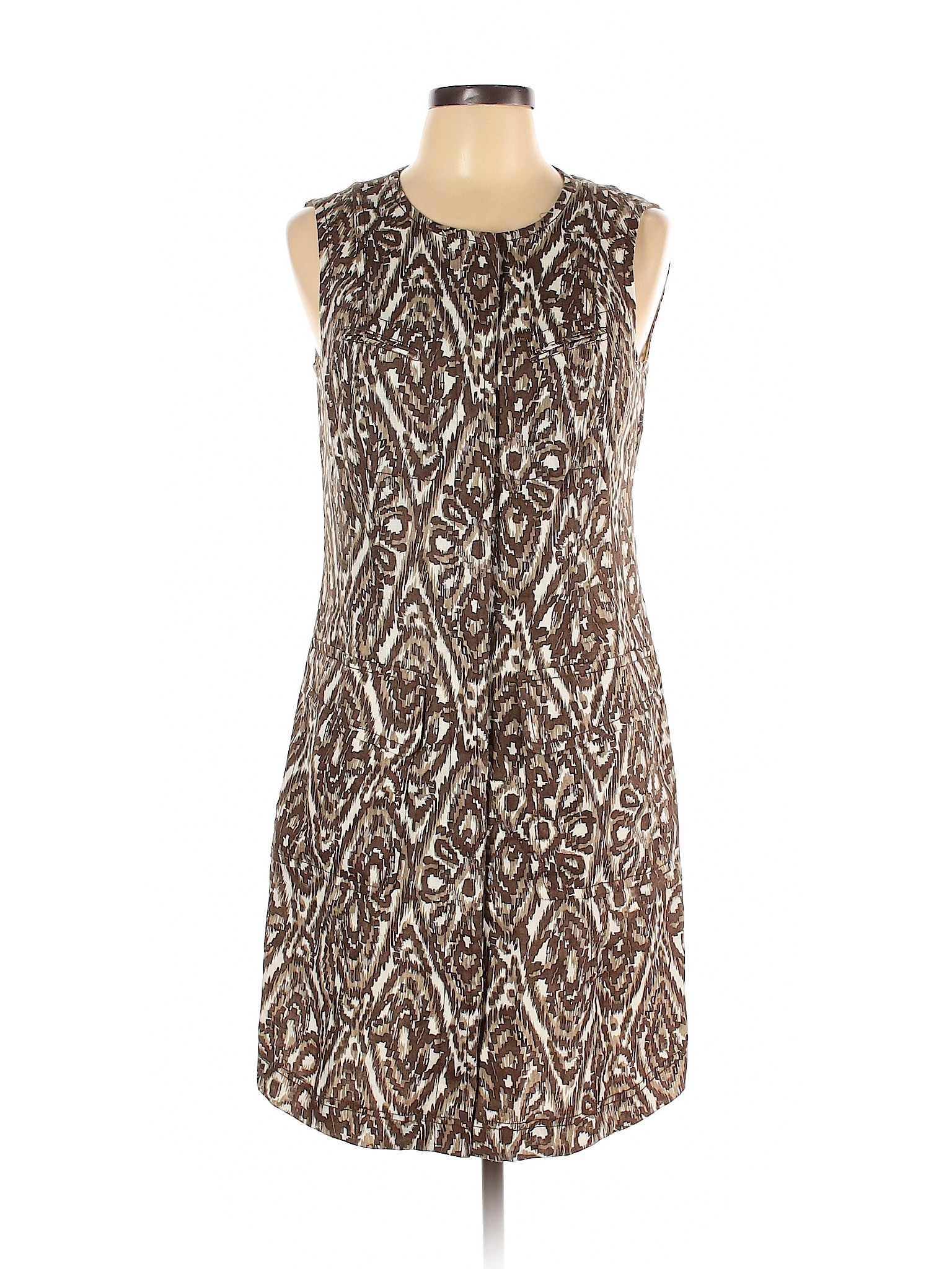 Worthington 100% Linen Green Casual Dress Size 10 - 50% off | thredUP