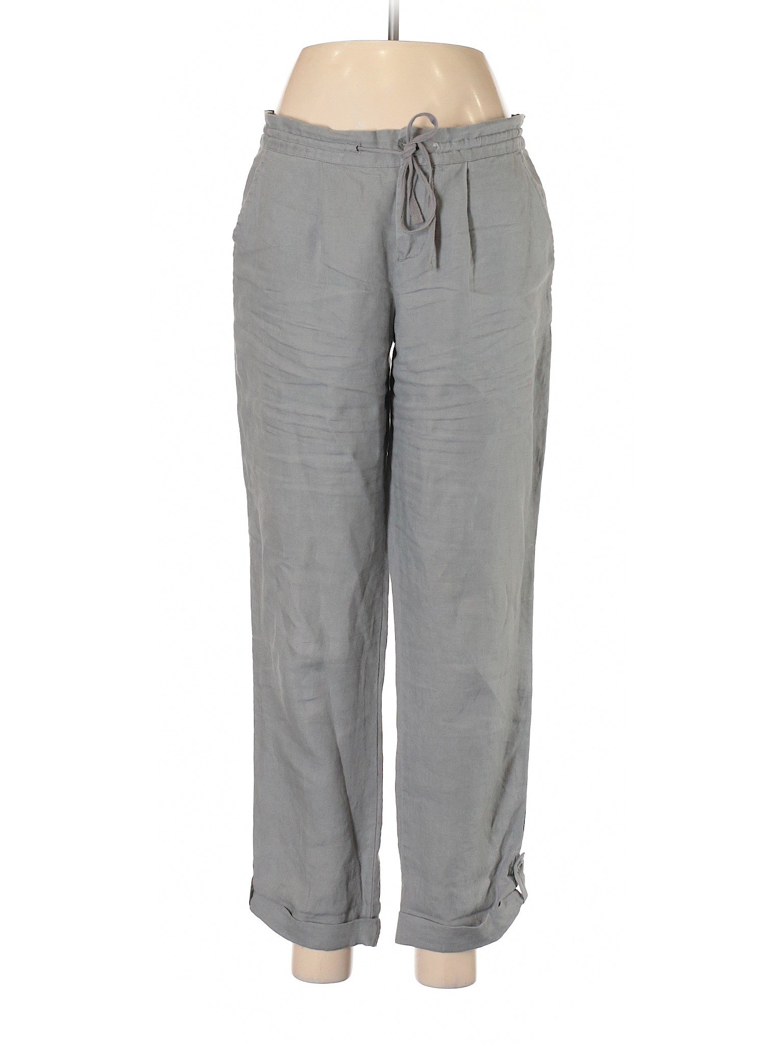 Cynthia Rowley TJX Women Gray Linen Pants 6 | eBay