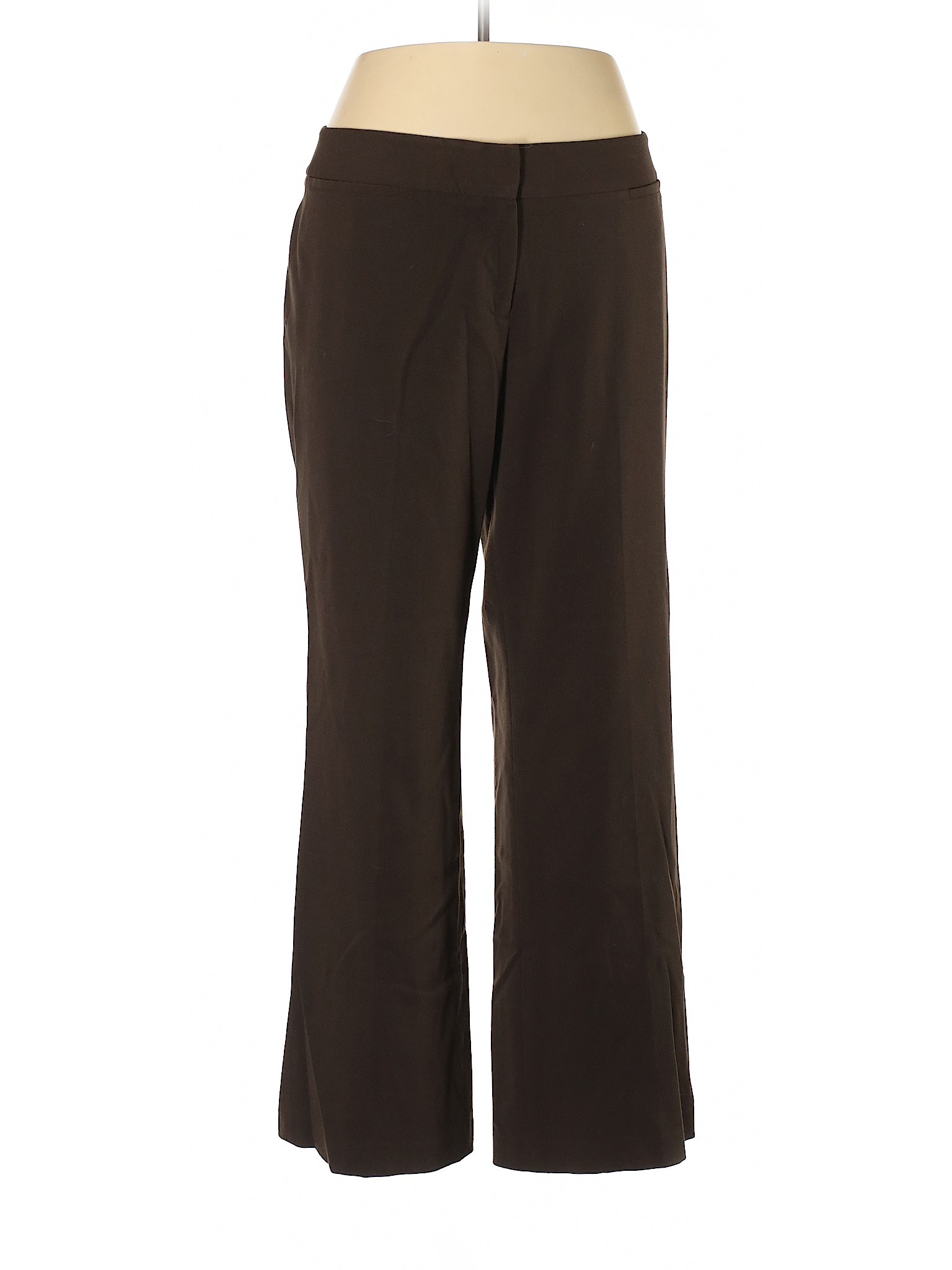 Rafaella Women Brown Dress Pants 16 | eBay