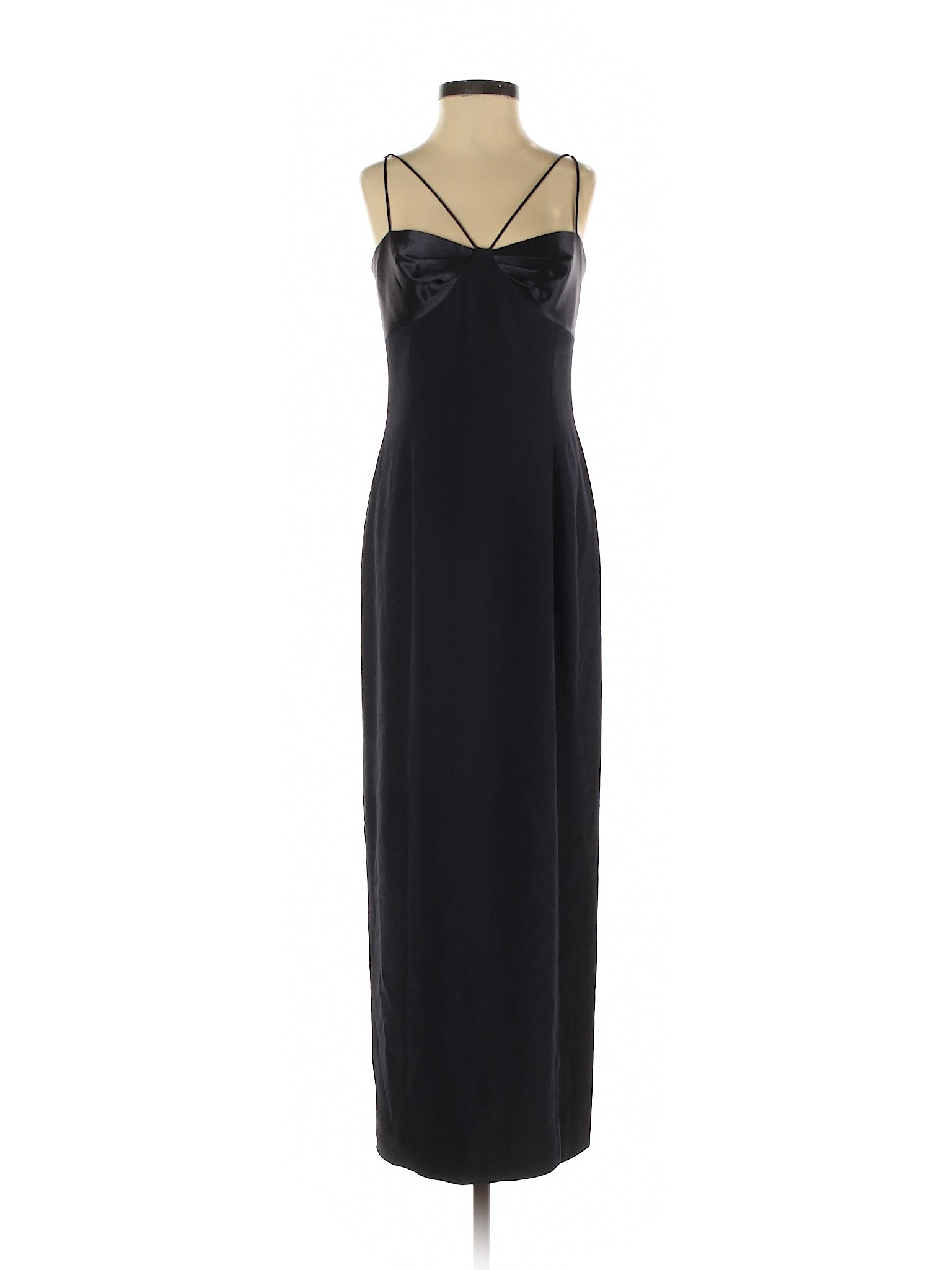 tahari black gown