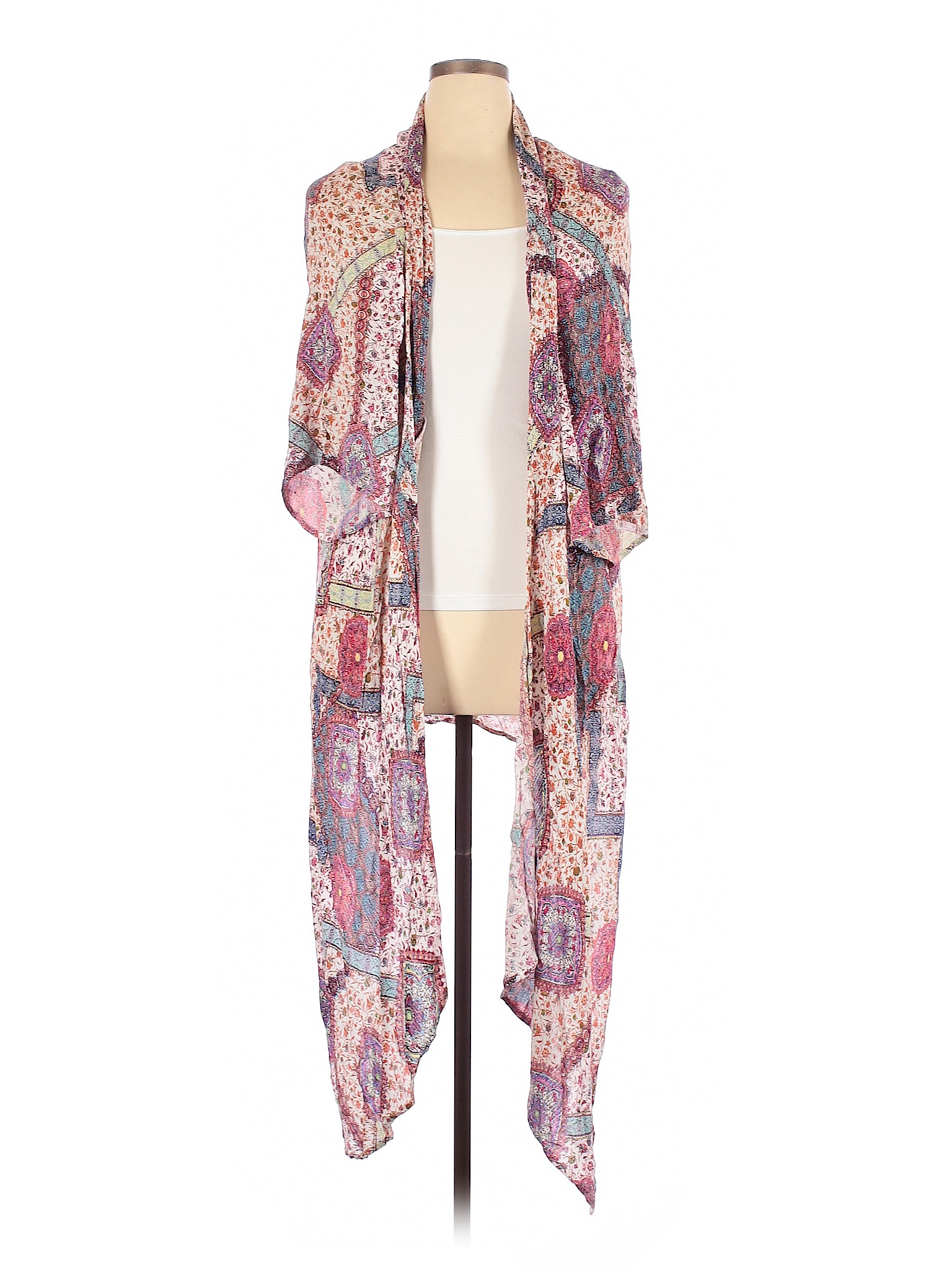 Altar'd State 100% Rayon Pink Kimono Size L - 73% off | thredUP