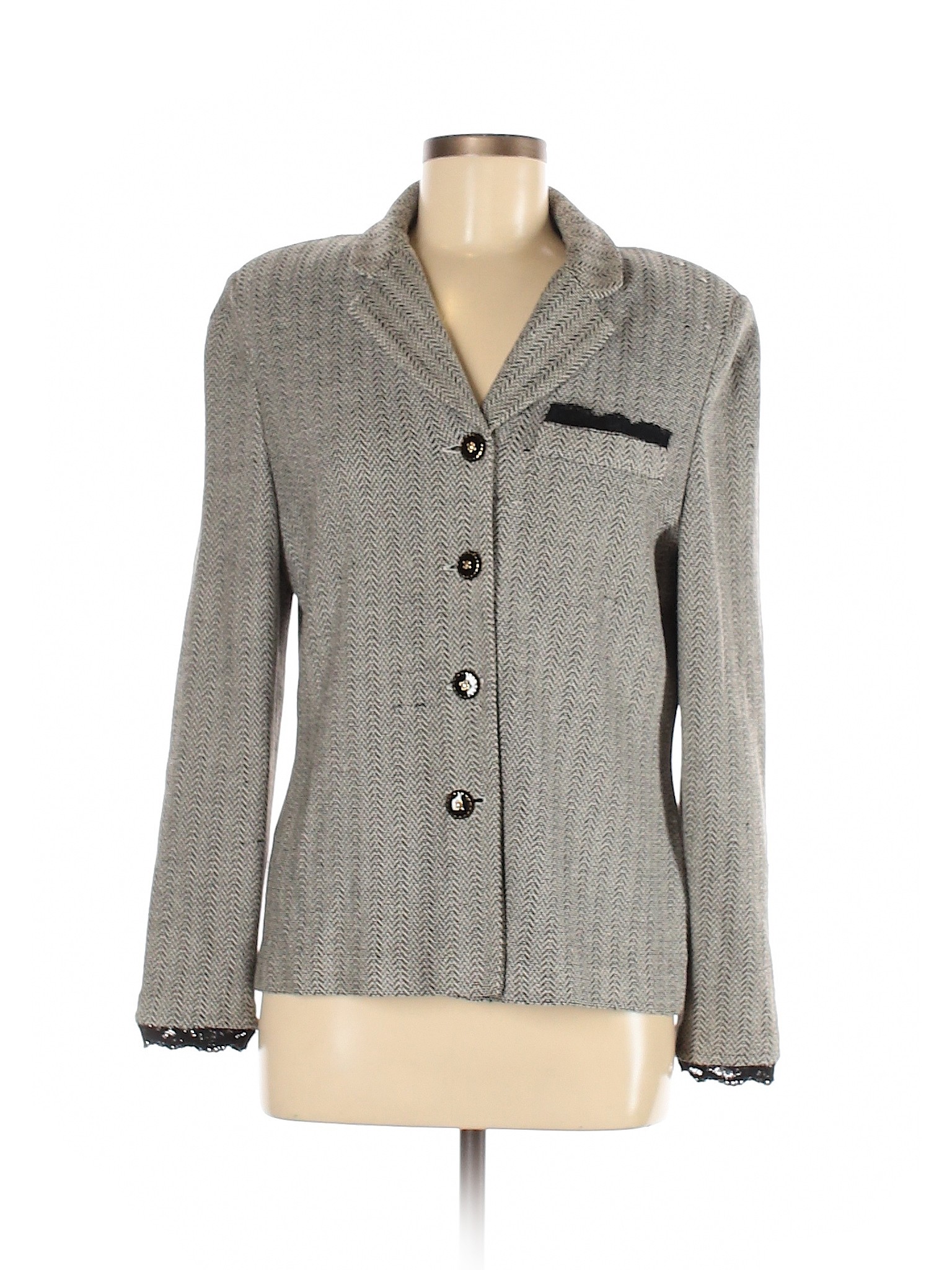 St. John Collection by Marie Gray Women Gray Jacket 8 | eBay