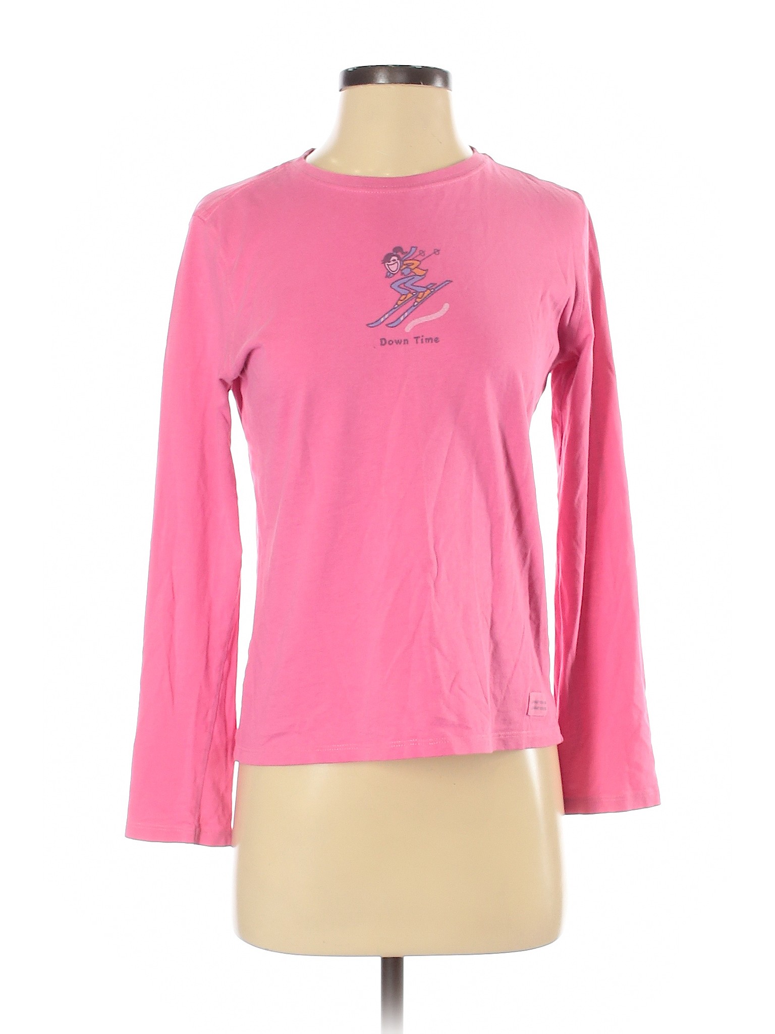 womens pink long sleeve t shirts