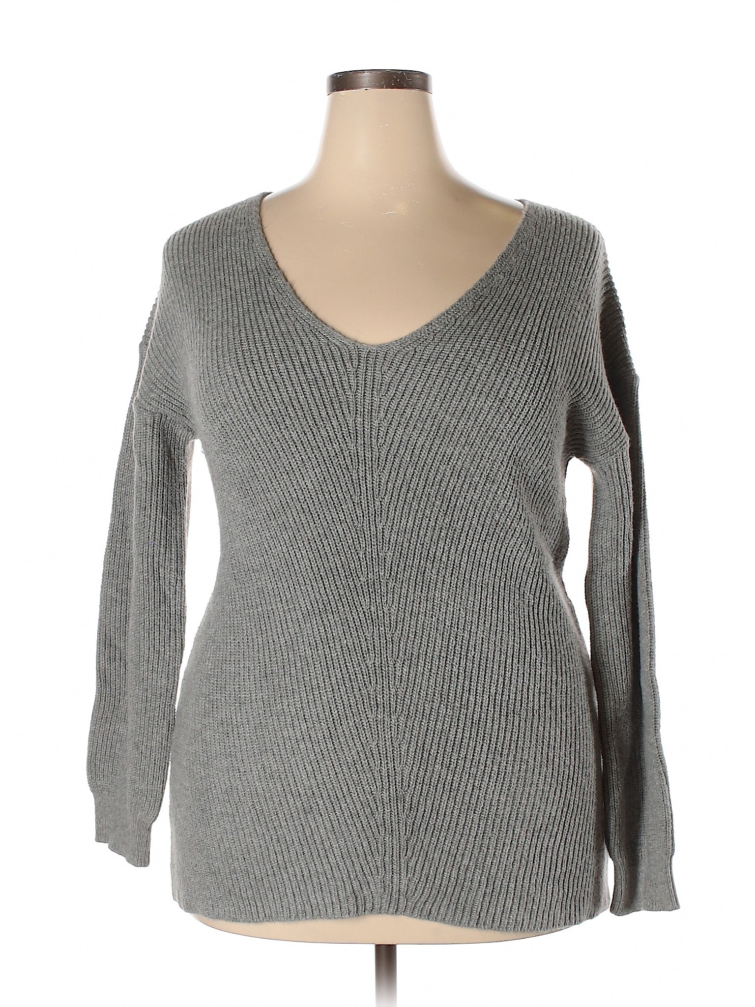 BP. Women Gray Pullover Sweater XXL | eBay
