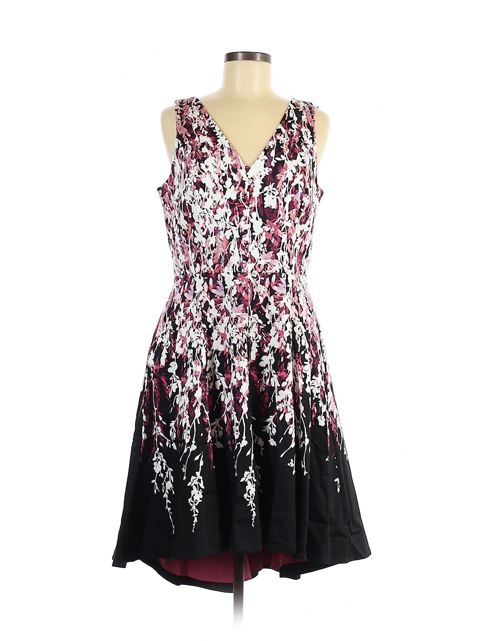 White House Black Market Floral Pink Casual Dress Size 8 - 73% off
