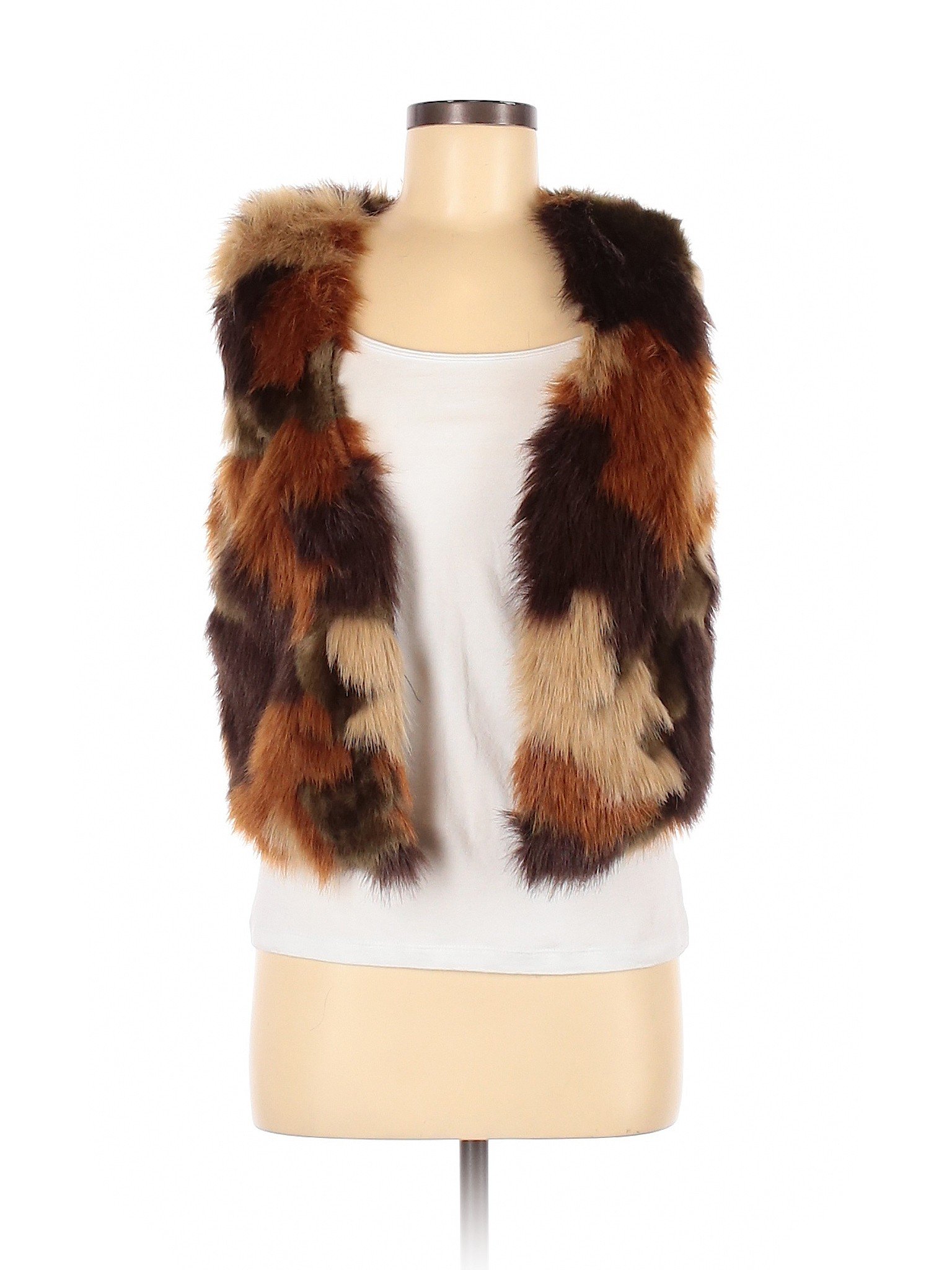 michael kors faux fur vest