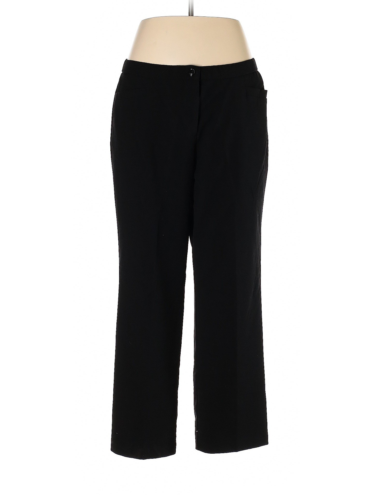 Roz & Ali Women Black Dress Pants 14 | eBay