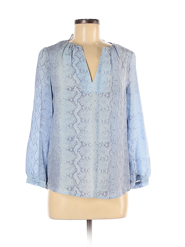 Joie 100% Polyester Blue Long Sleeve Blouse Size XS - 79% off | thredUP