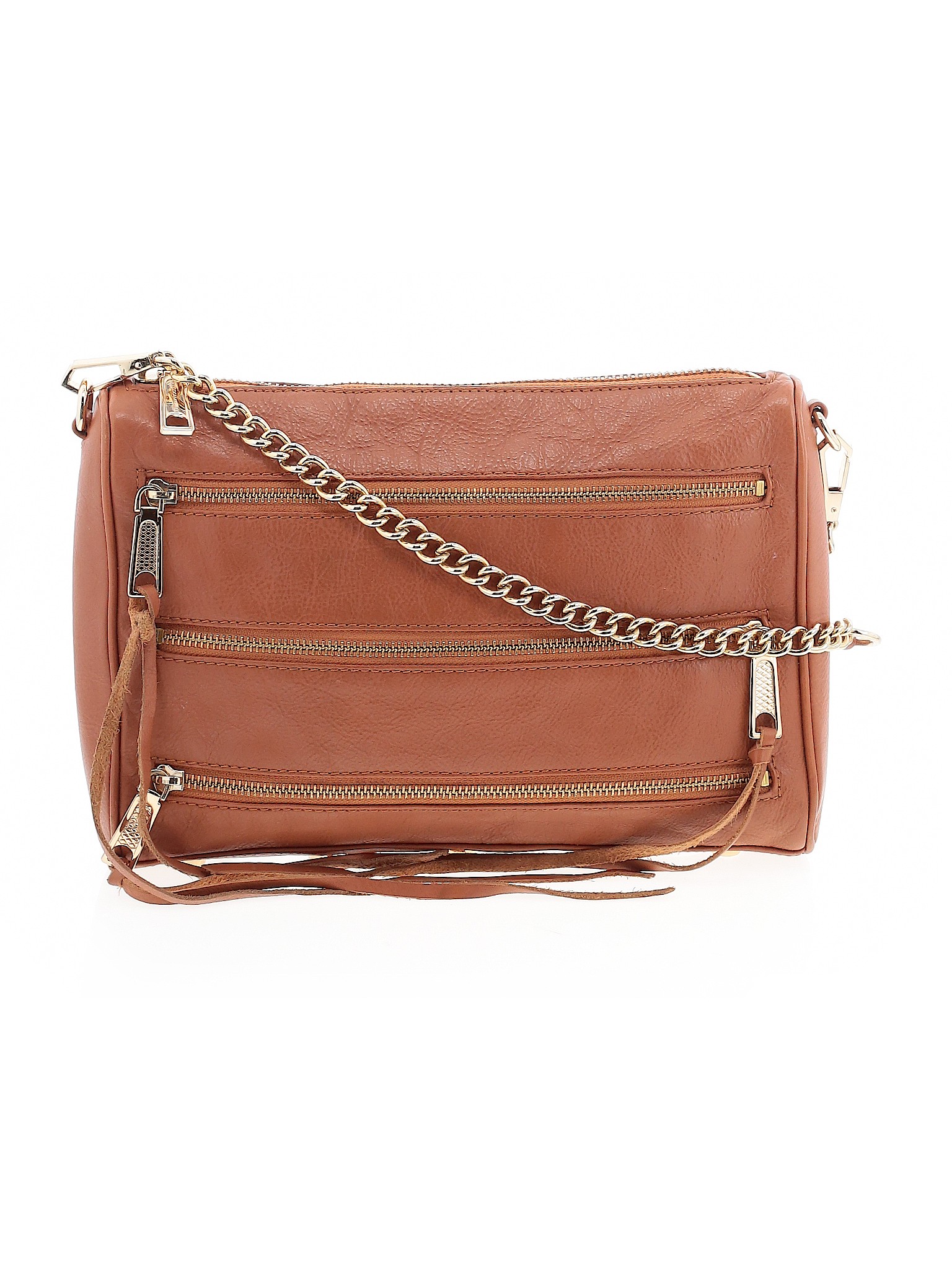 Rebecca Minkoff Women Brown Leather Crossbody Bag One Size | eBay