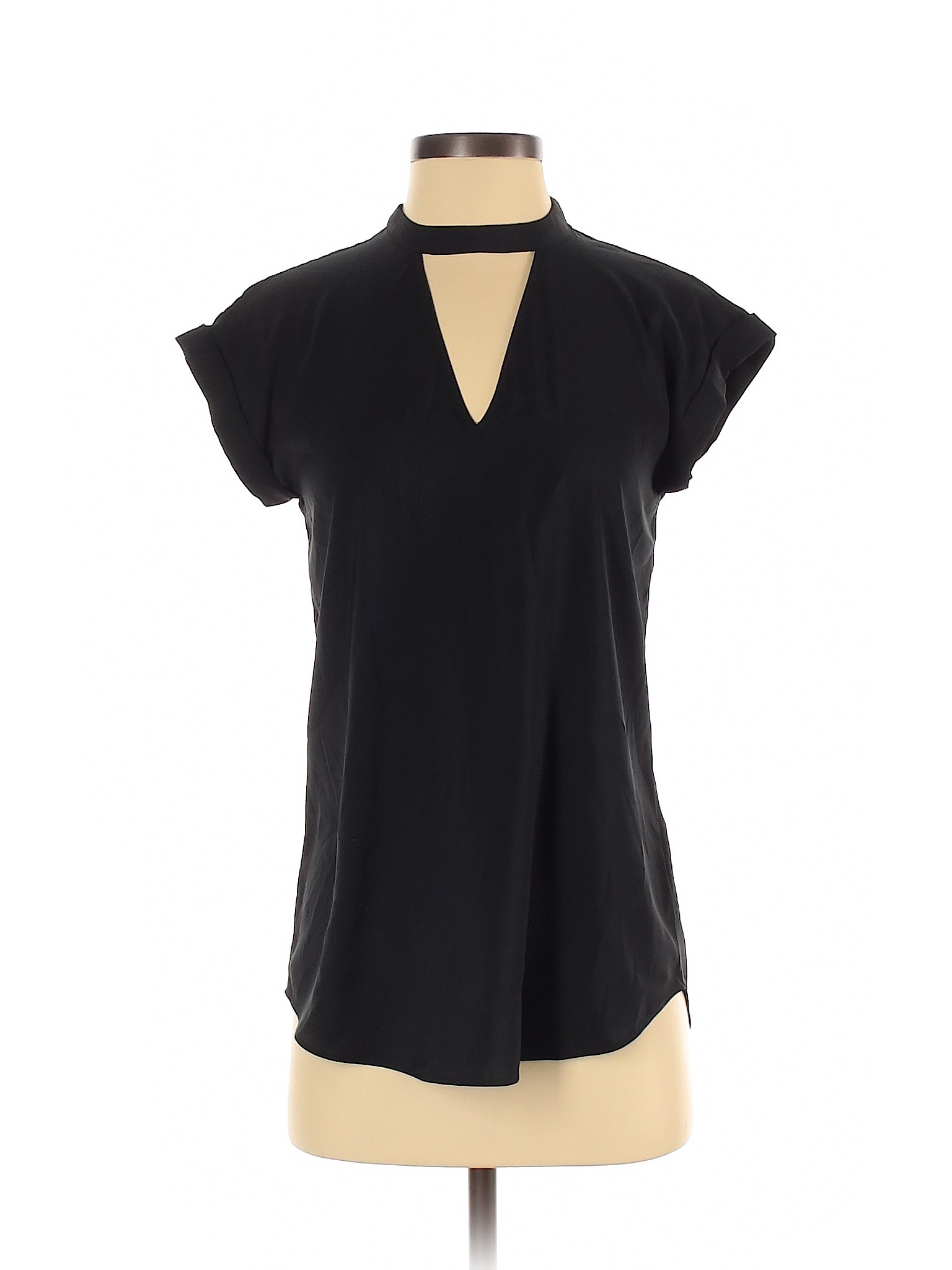 Express Women Black Short Sleeve Blouse XS | eBay