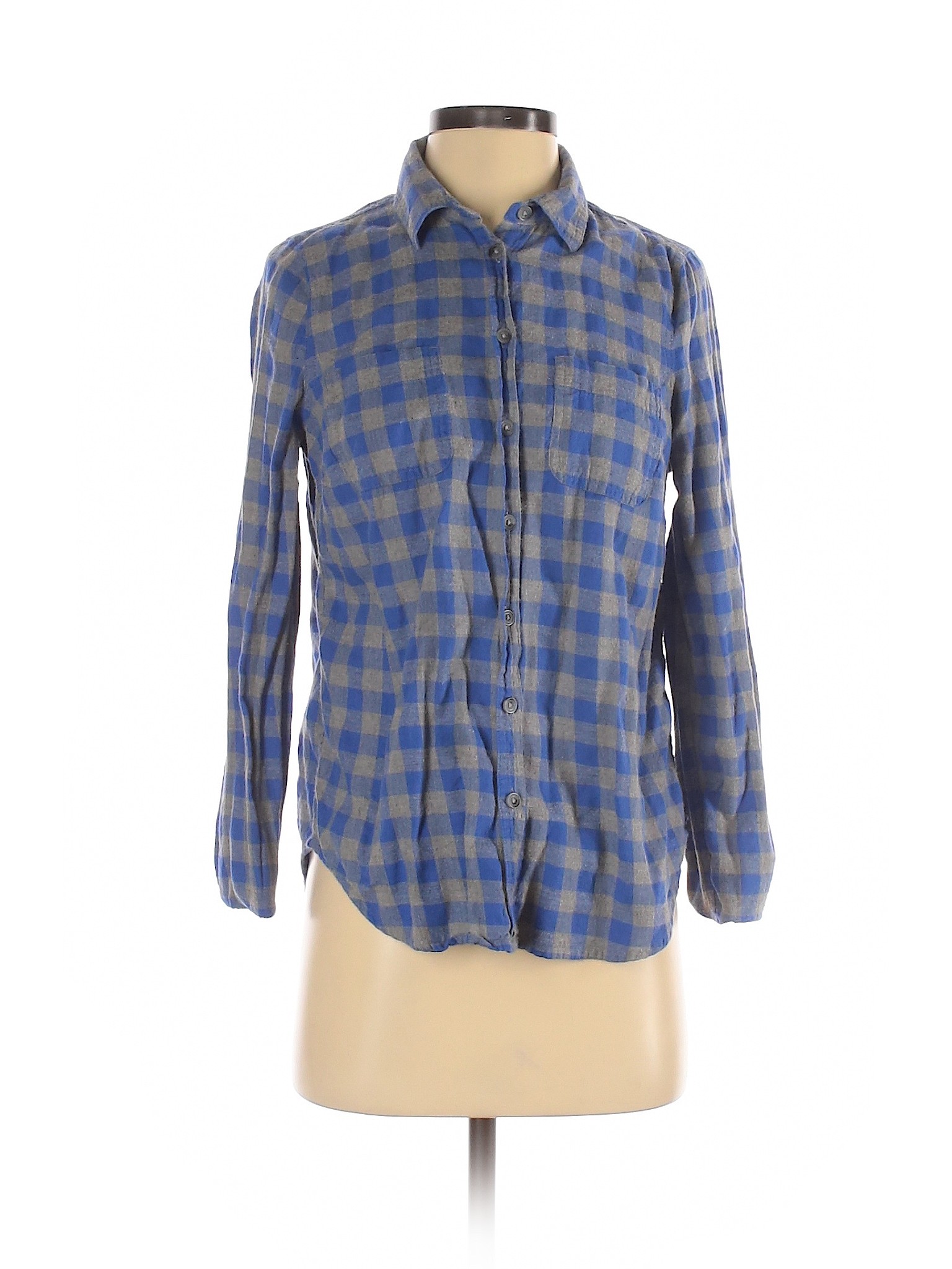 SONOMA life + style Women Blue Long Sleeve Button-Down Shirt S | eBay