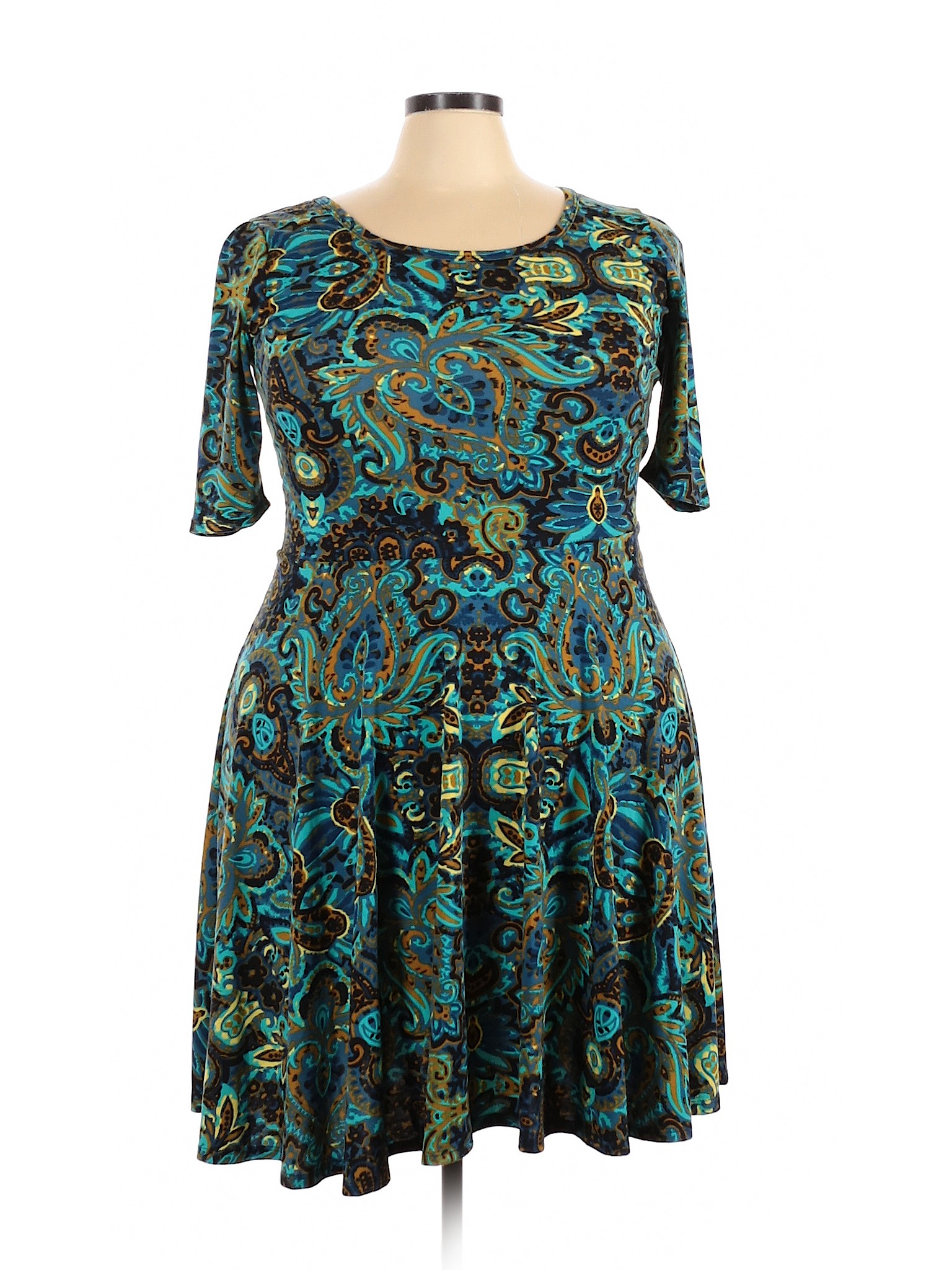 Lularoe Women Blue Casual Dress 3X Plus | eBay