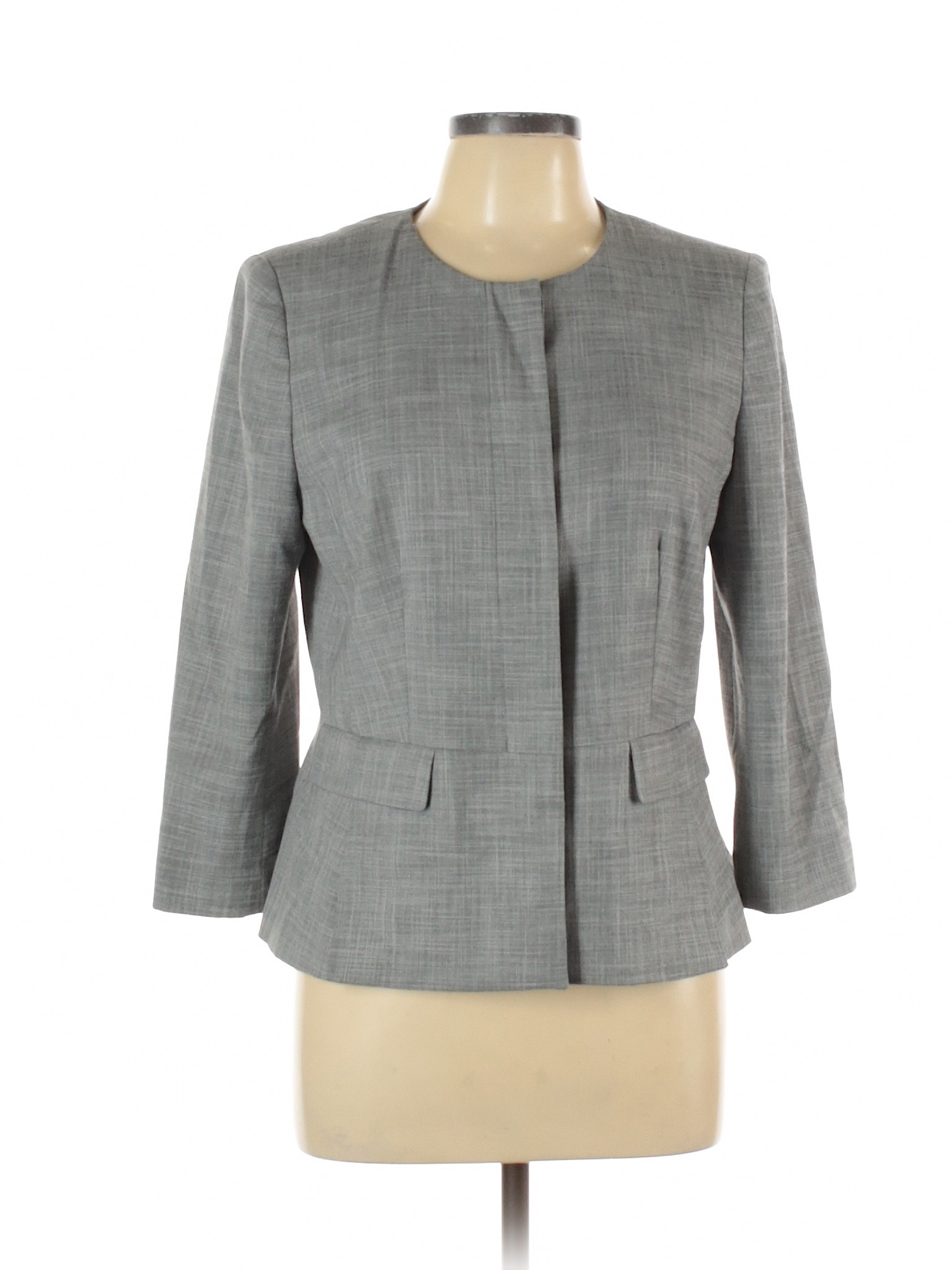 Ann Taylor Women Gray Jacket 10 | eBay