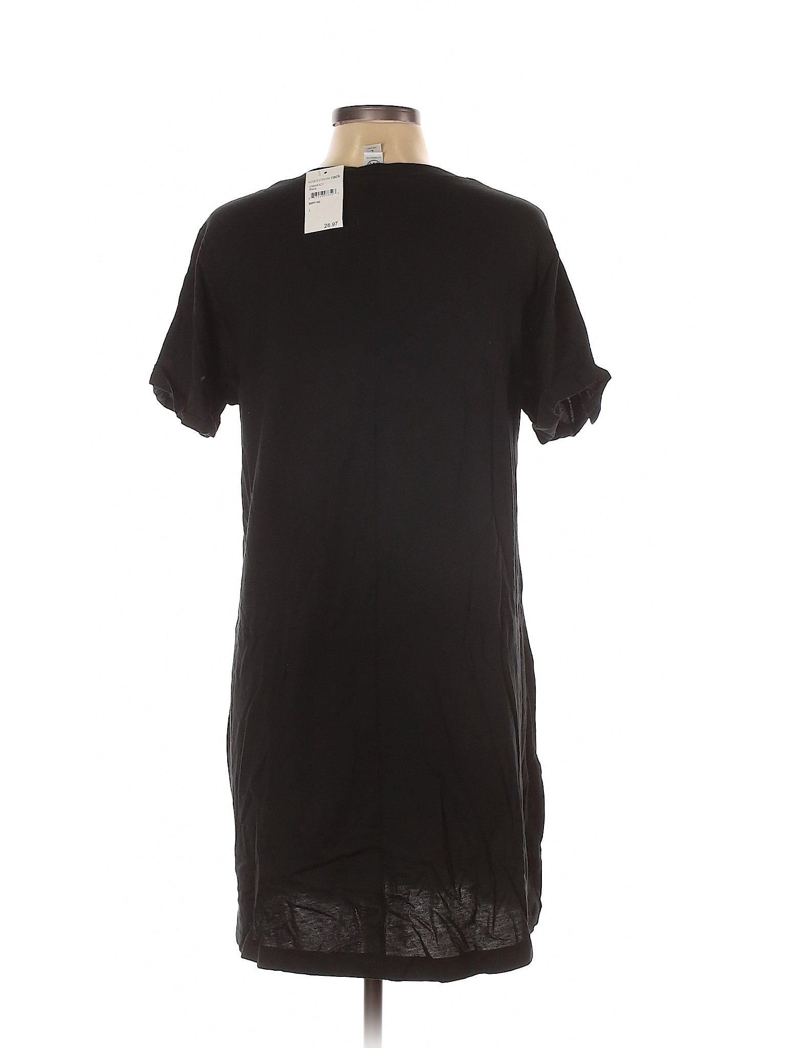 NWT Nordstrom Rack Women Black Casual Dress L | eBay